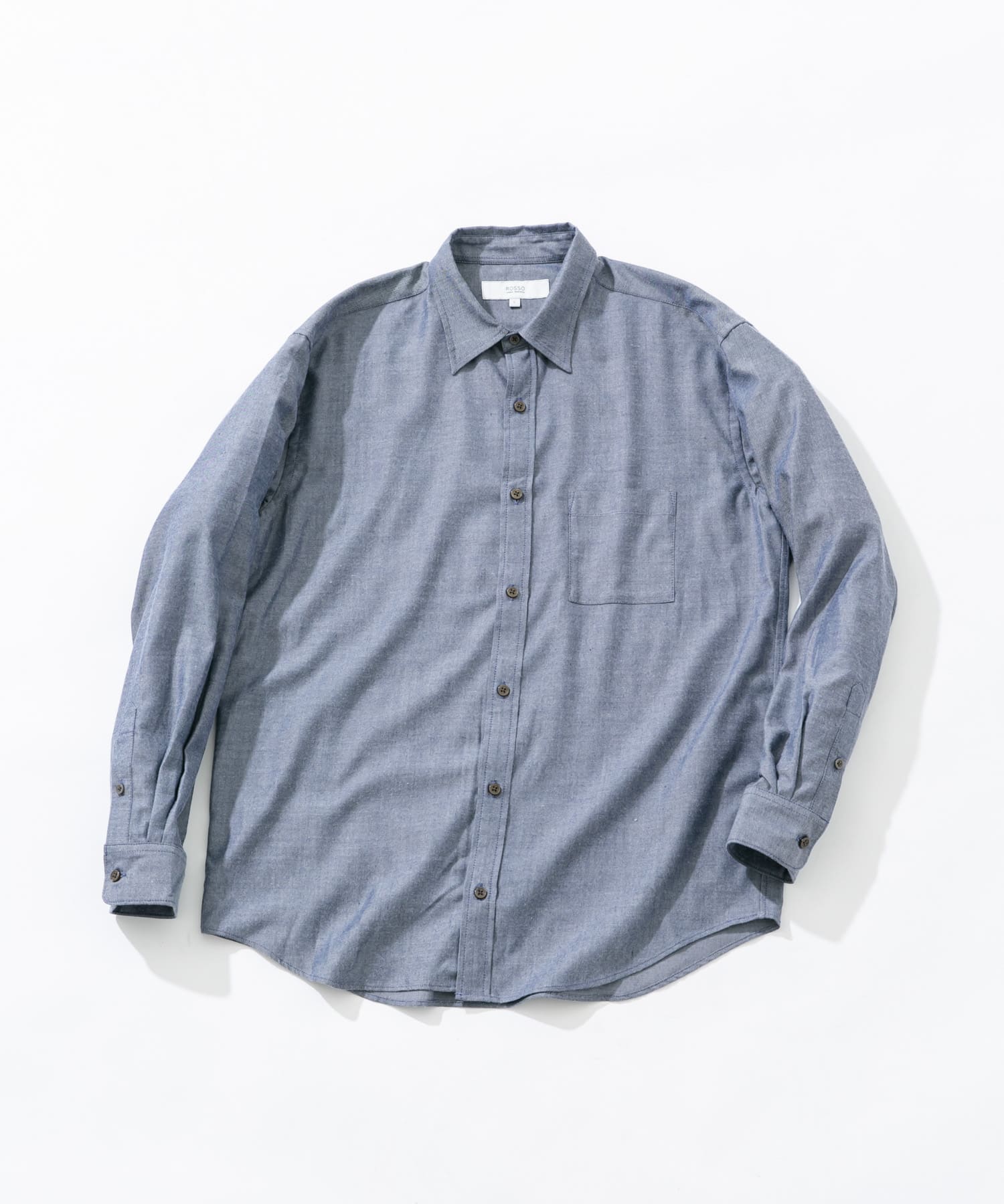 『蓄熱 / XLサイズあり』アーバンリラックスサーモネルレギュラーシャツ INDIGO S