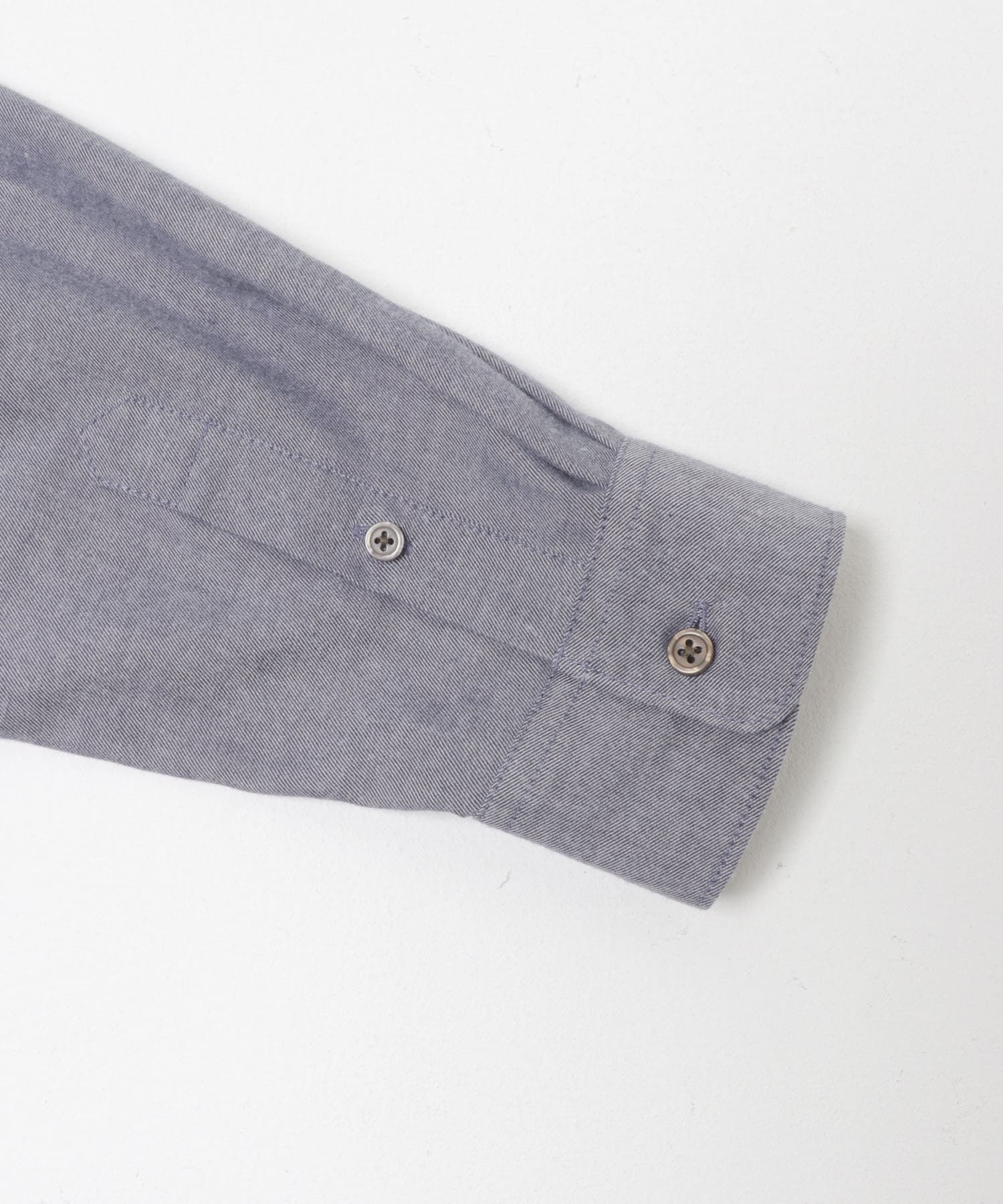 『蓄熱 / XLサイズあり』アーバンリラックスサーモネルレギュラーシャツ INDIGO S