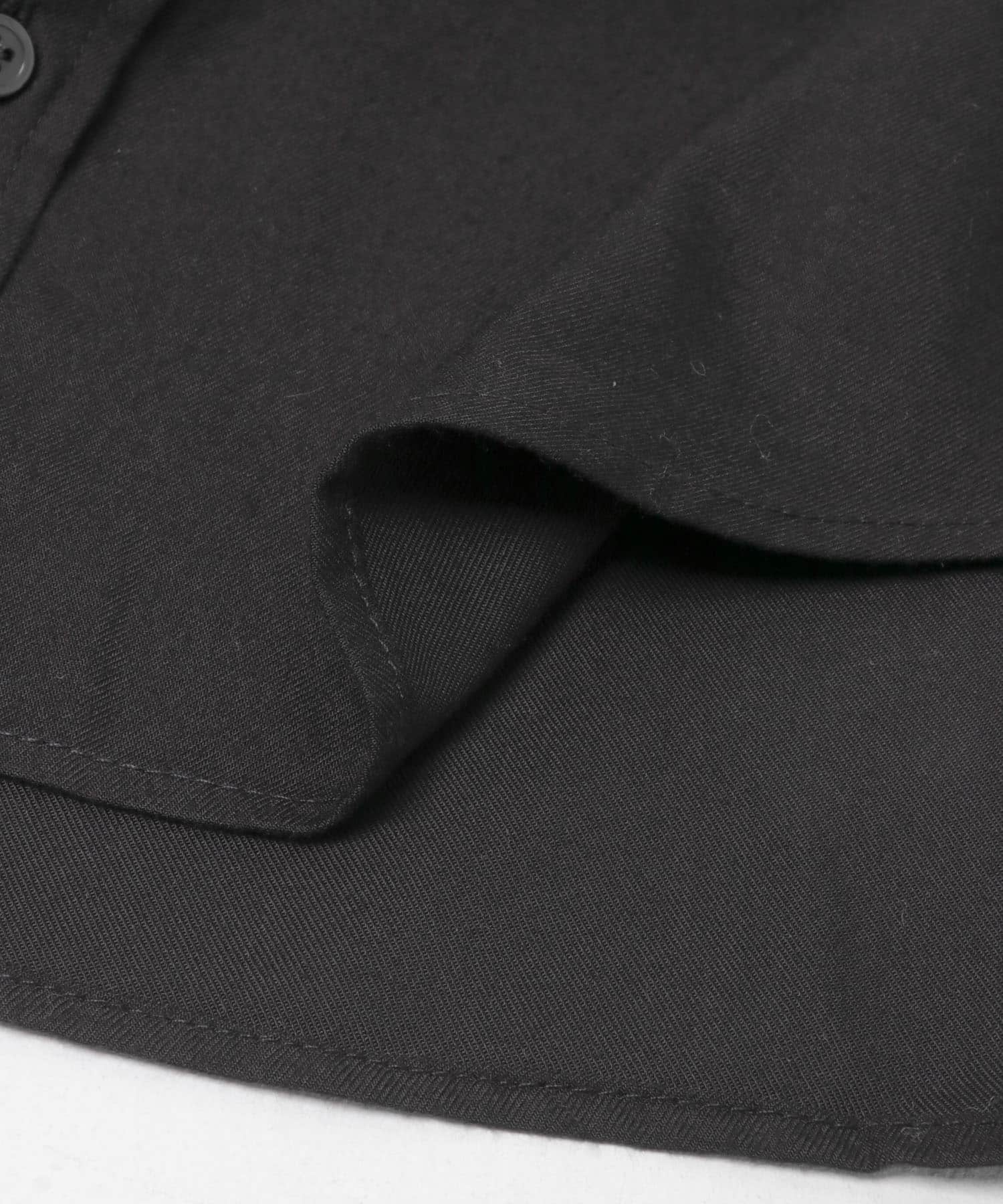 『蓄熱 / XLサイズあり』アーバンリラックスサーモネルレギュラーシャツ BLACK S