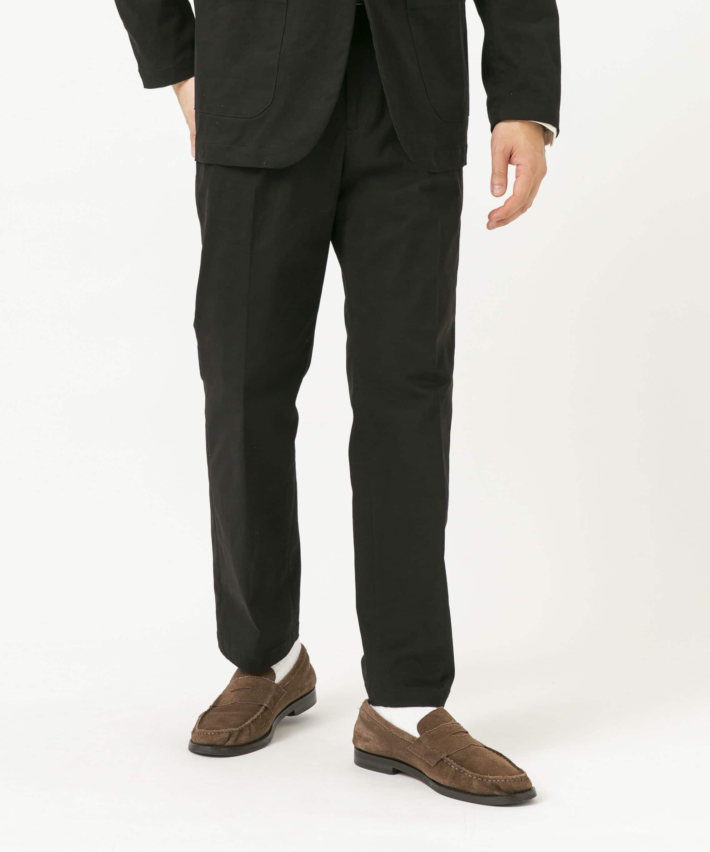 ピーチツイルストレッチスラックス BLACK XL