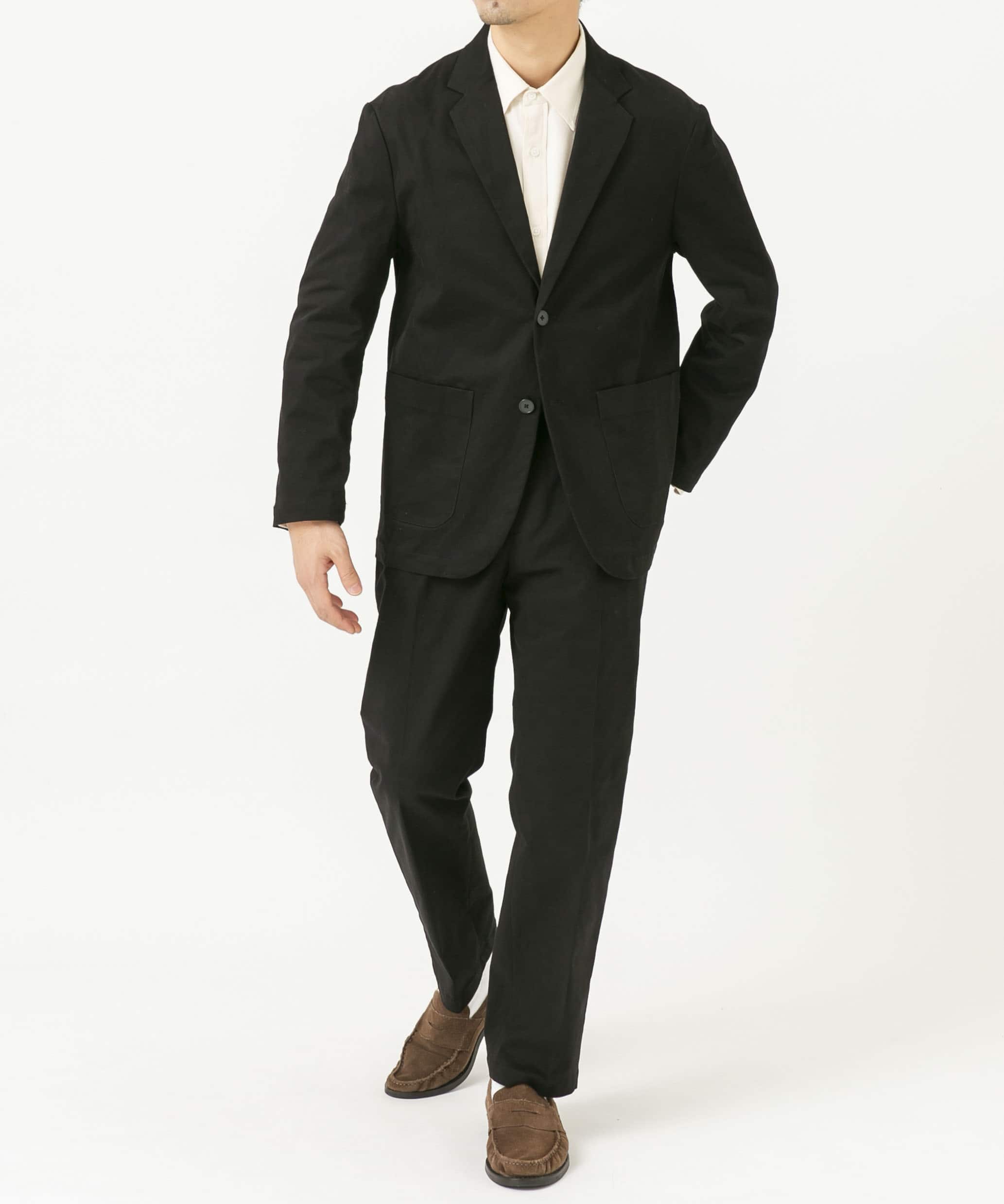 ピーチツイルストレッチスラックス BLACK XL