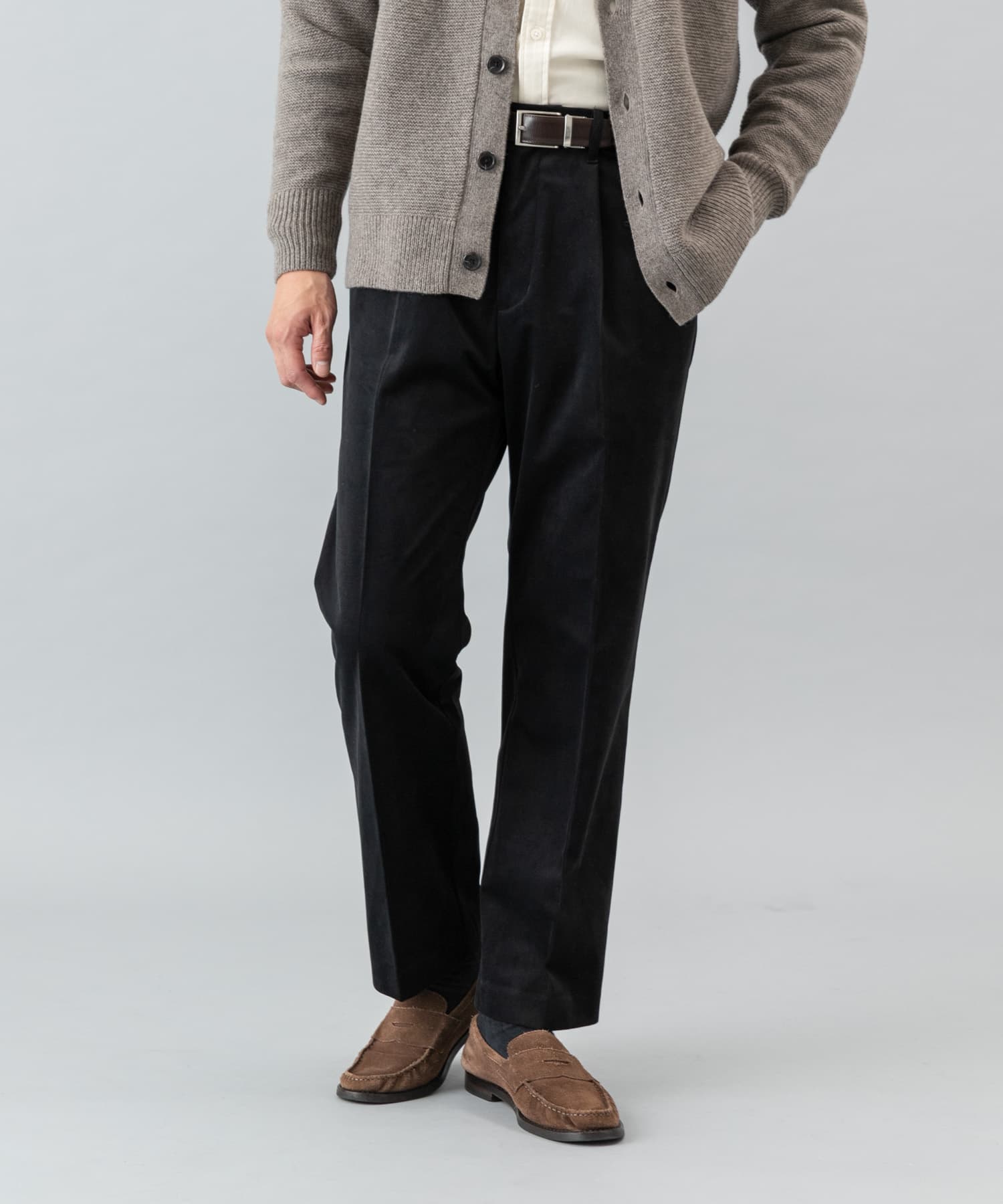 『XLサイズあり』起毛カットツイルスラックス