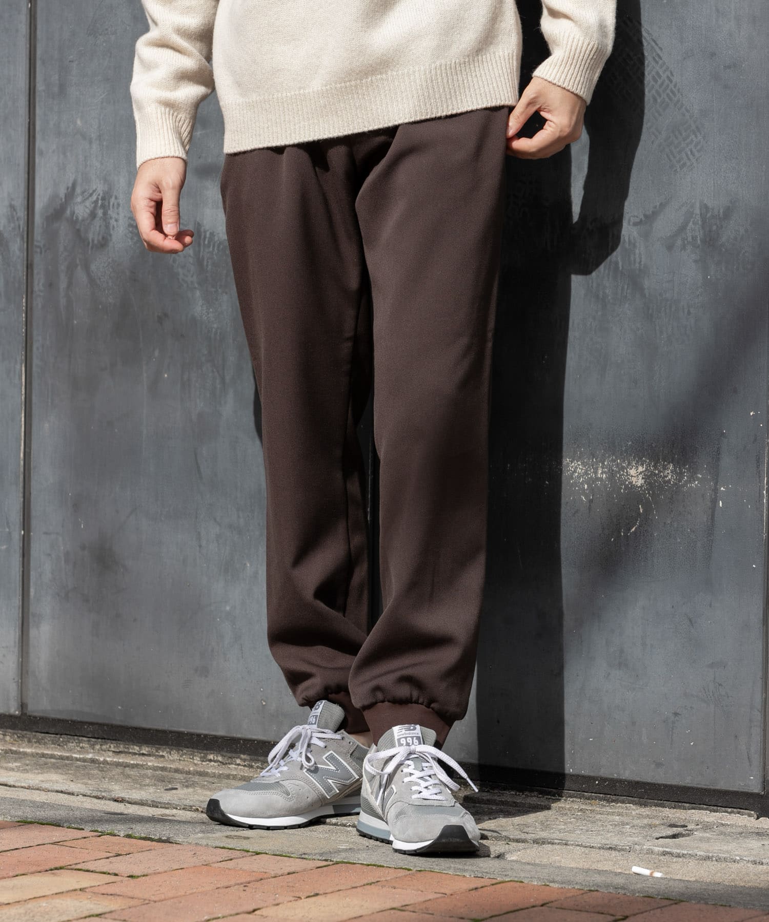『XLサイズあり』ウォームストレッチジョガーパンツ BROWN XL
