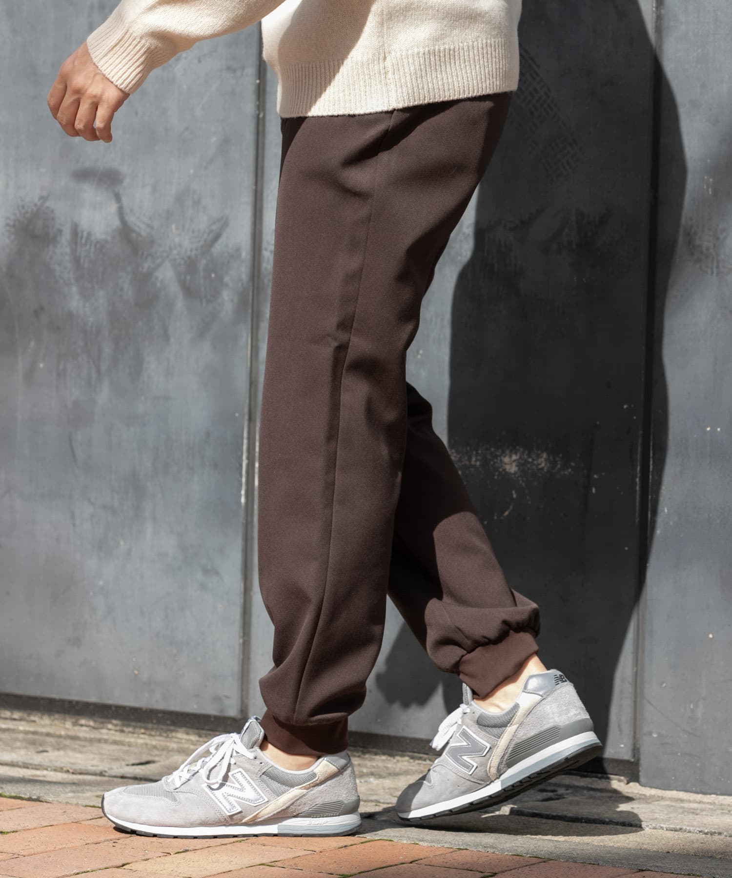 『XLサイズあり』ウォームストレッチジョガーパンツ BROWN XL