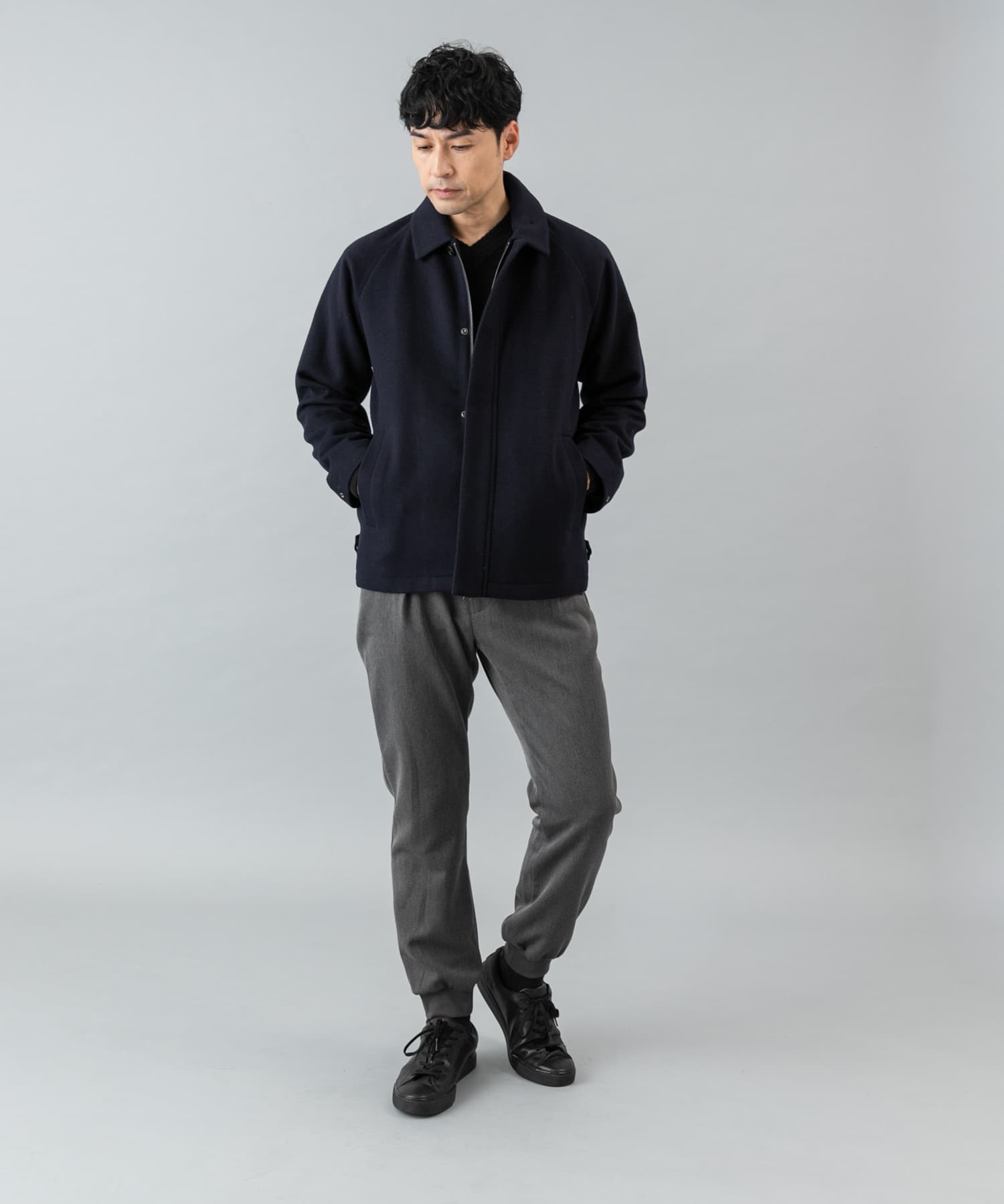 『XLサイズあり』ウォームストレッチジョガーパンツ GRAY M