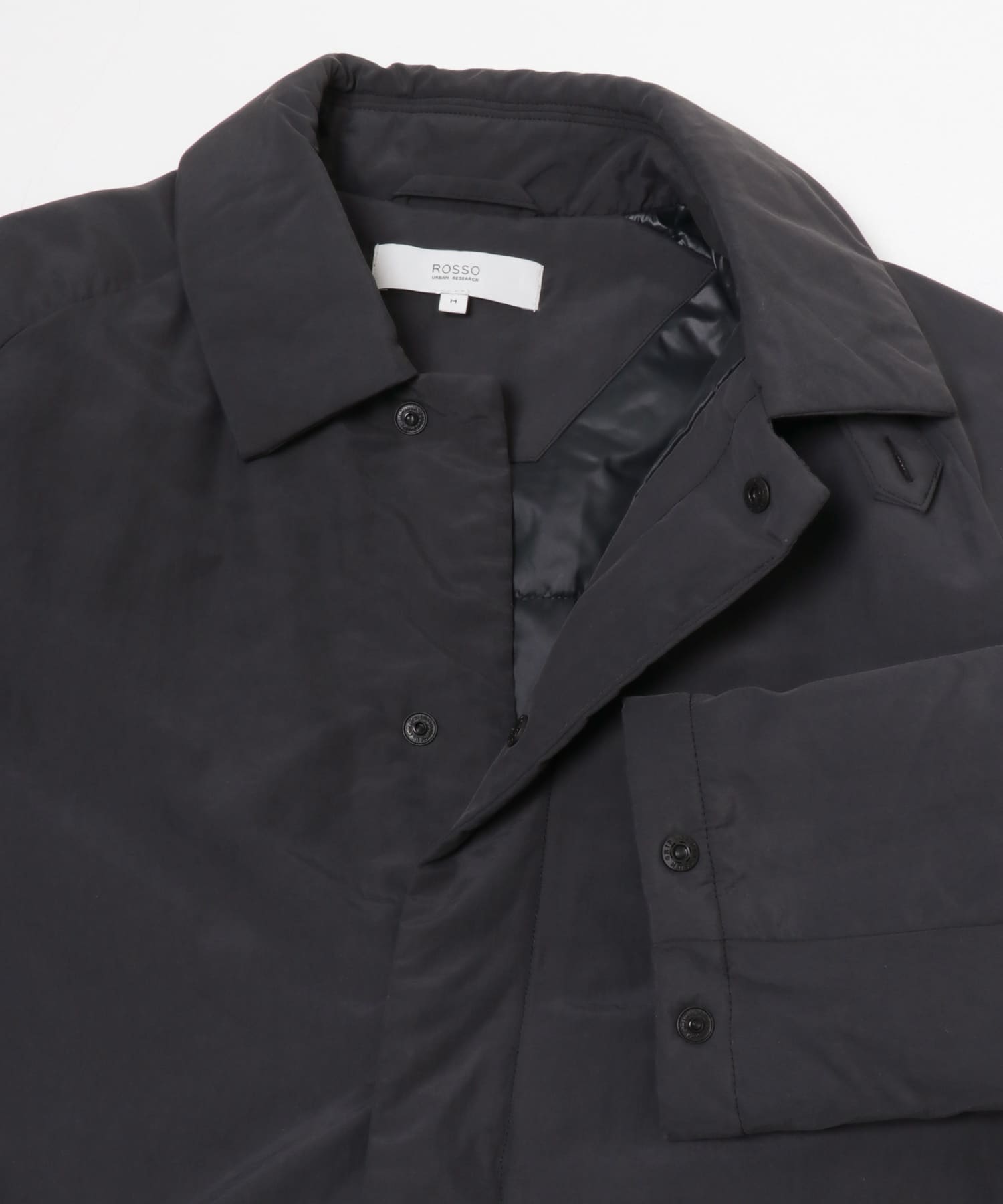 『XLサイズあり』NOUVELLE中綿ステンカラーコート CHARCOAL M