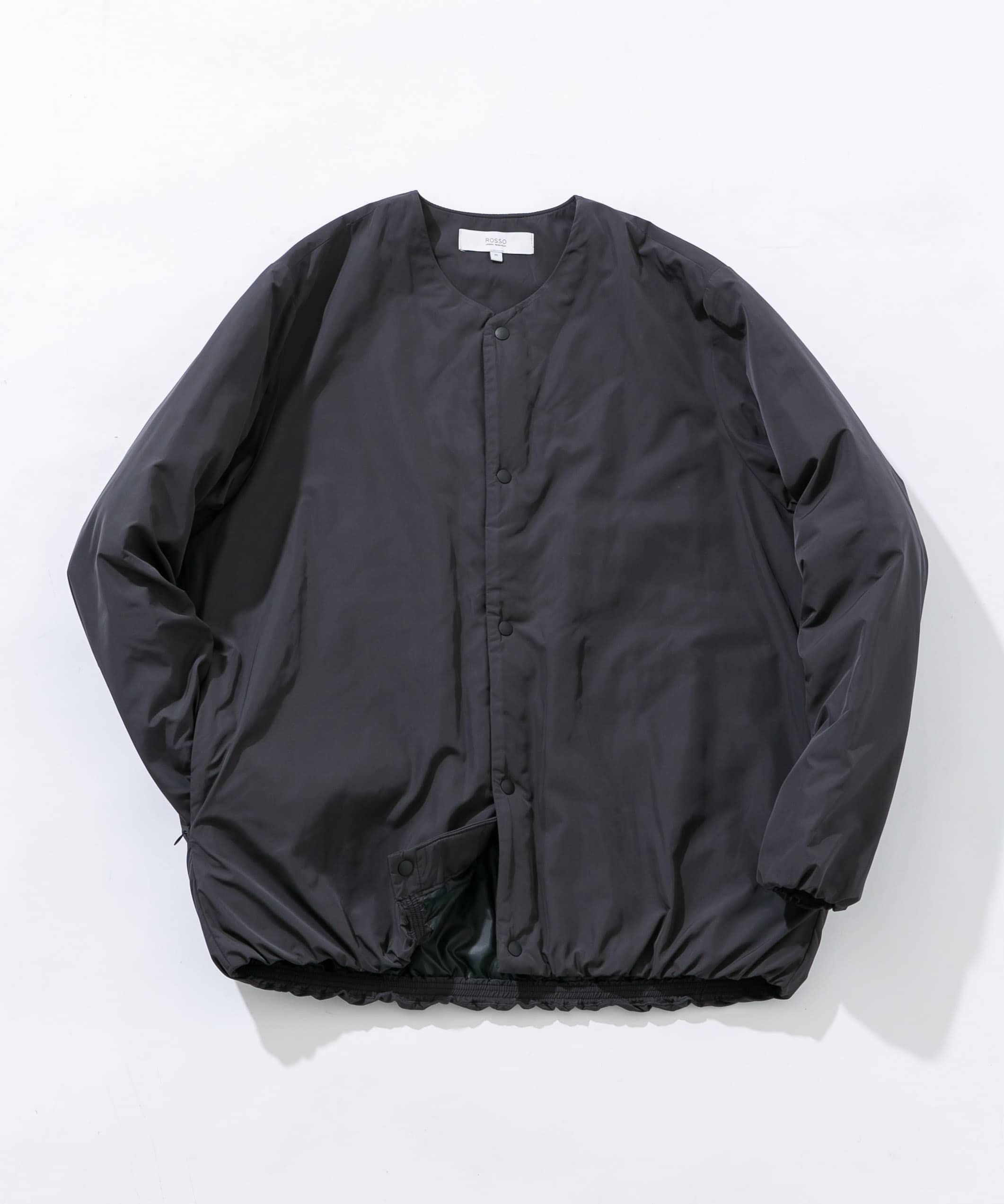 『XLサイズあり』NOUVELLE中綿ノーカラーブルゾン CHARCOAL L