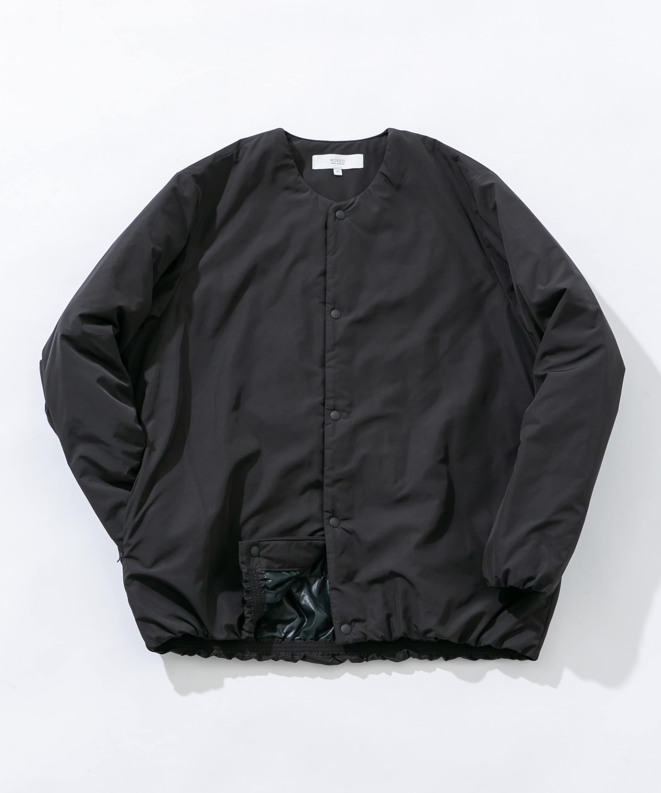 『XLサイズあり』NOUVELLE中綿ノーカラーブルゾン BLACK M