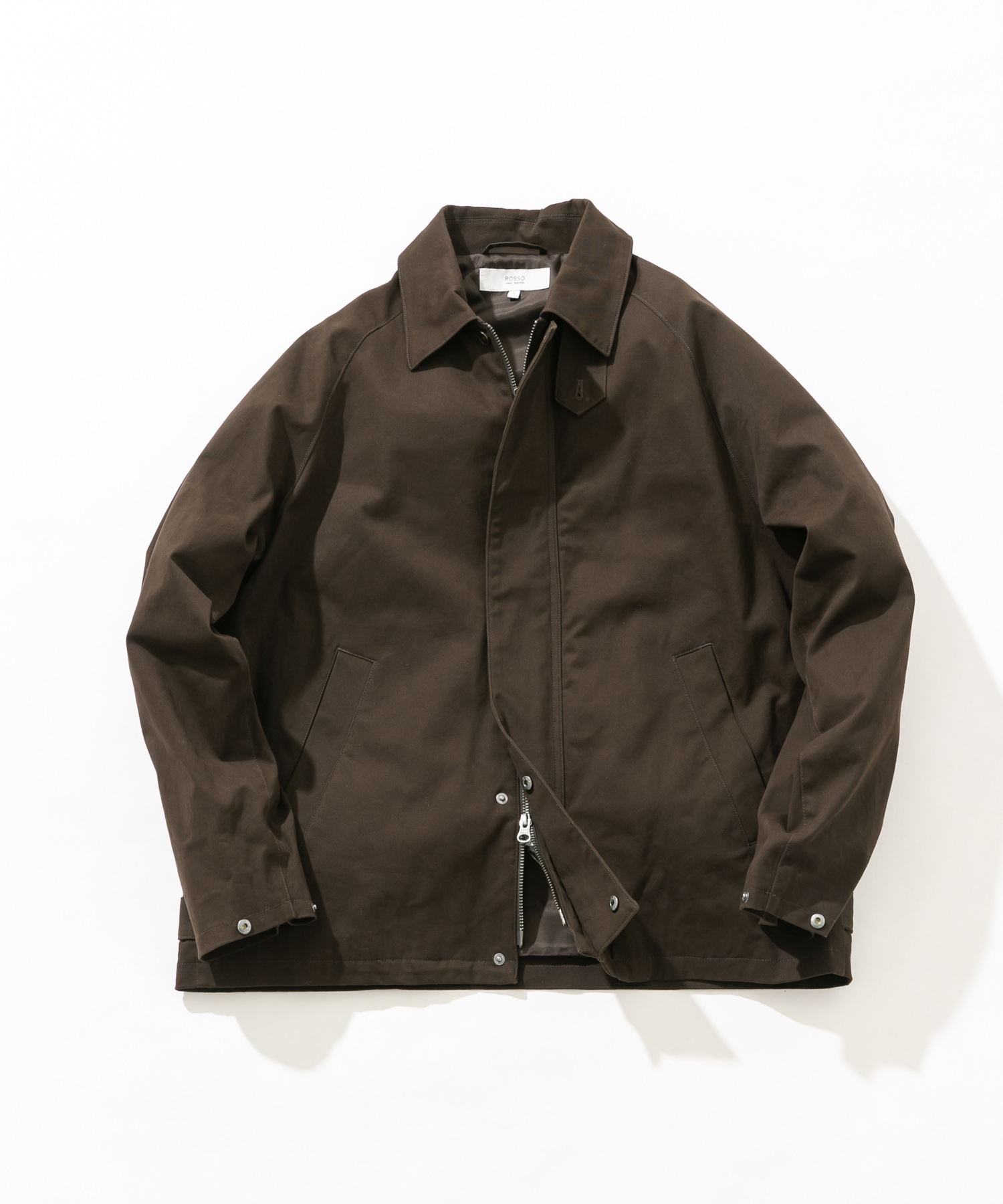 『XLサイズあり』ピーチツイルショートブルゾン DARK BROWN M