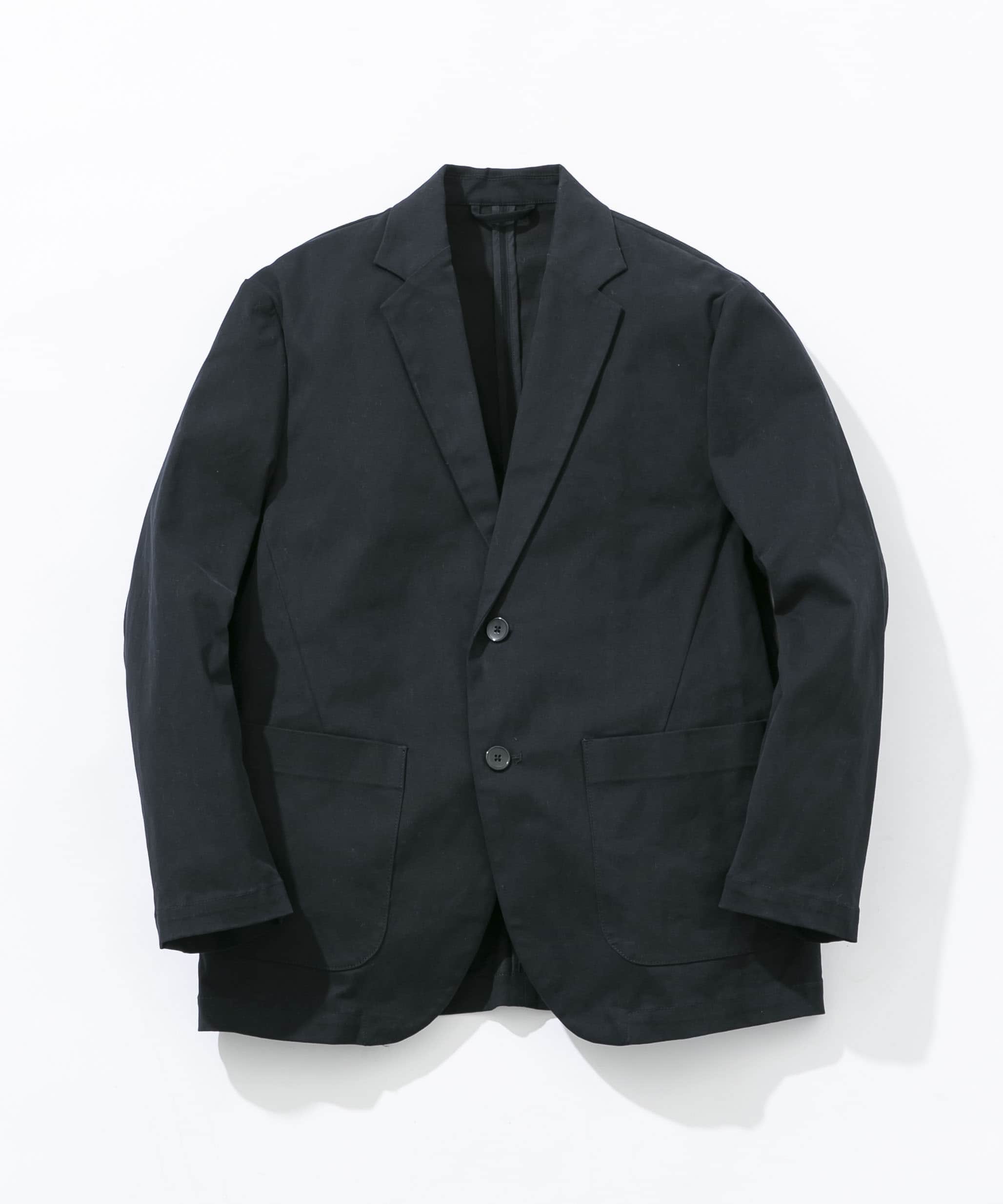 『XLサイズあり』ピーチツイルストレッチシングルジャケット NAVY M