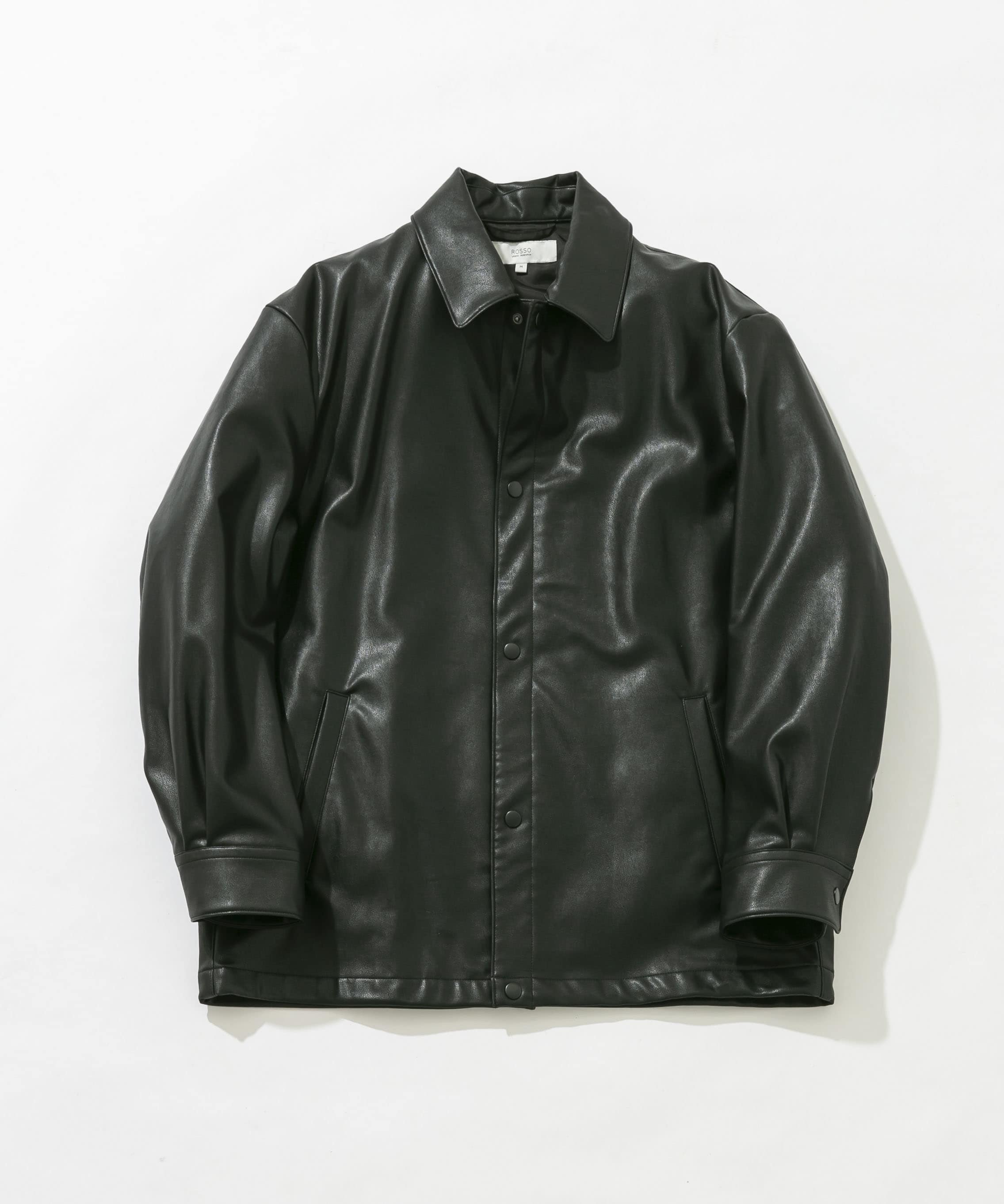 XLサイズあり』ビーガンファブリックコーチジャケット(M DARK BROWN