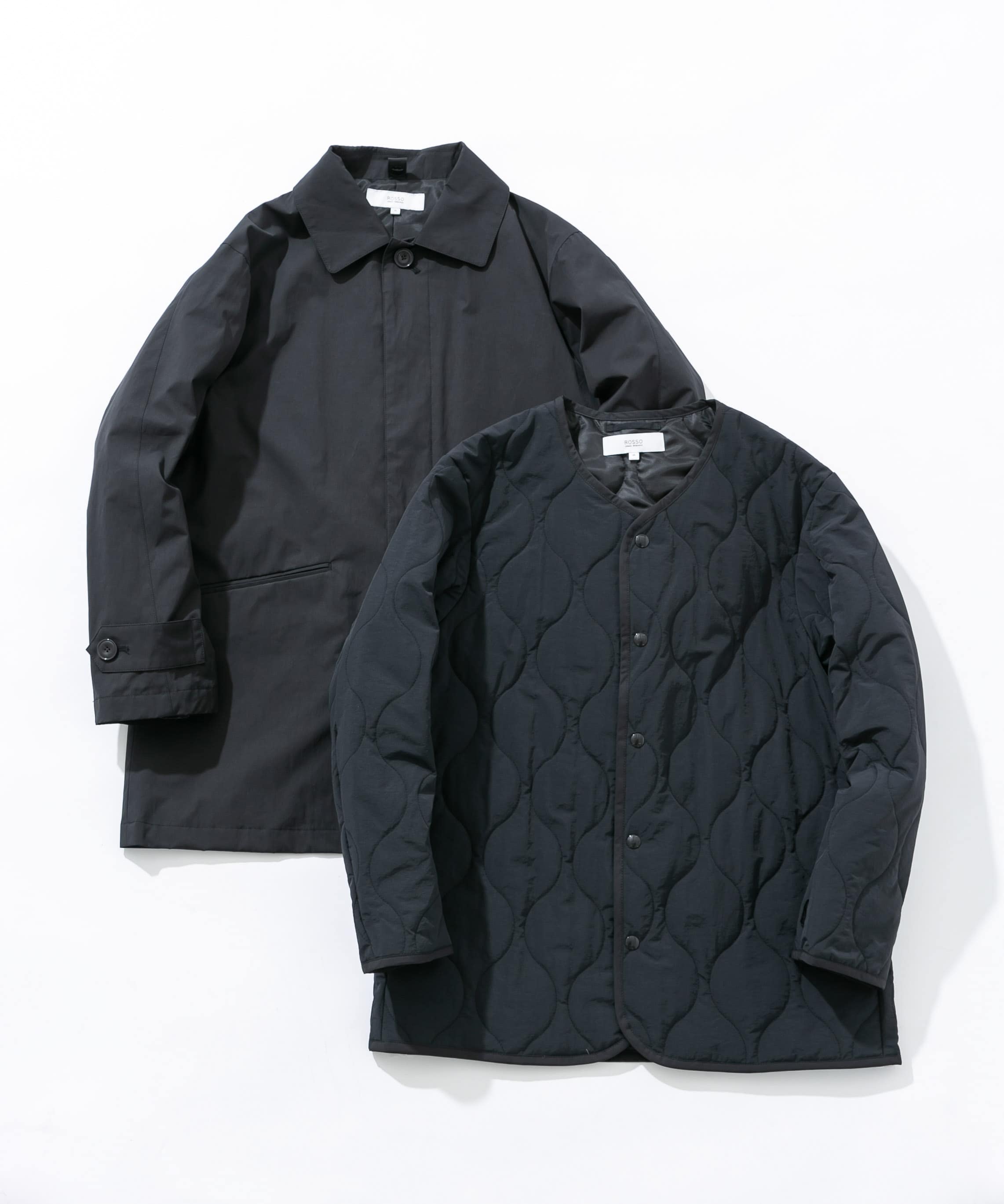 3WAYステンカラーハーフコート ライナーセット BLACK M