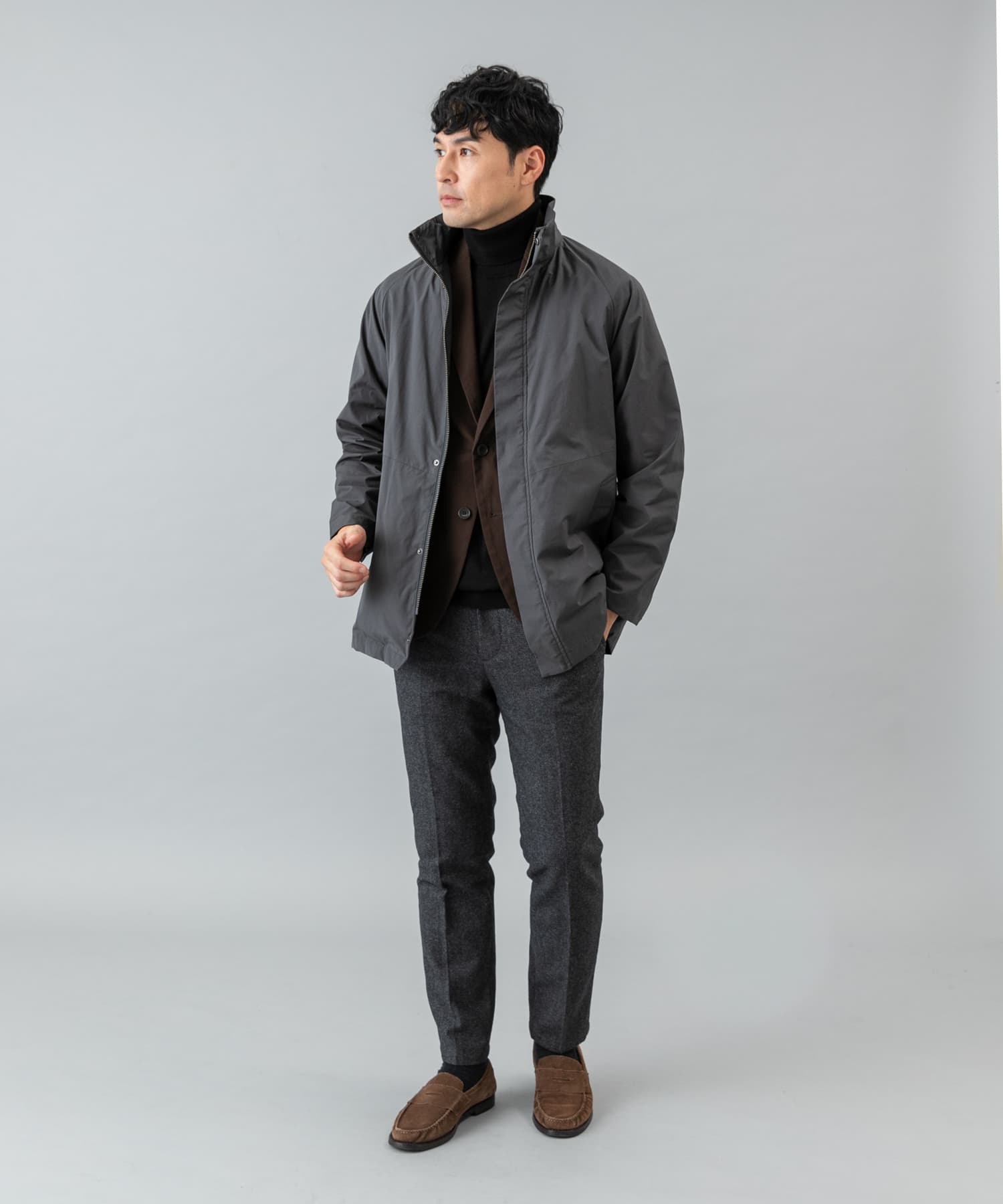 3WAYフーデッドコート ライナーセット(M CHARCOAL): アウター｜URBAN