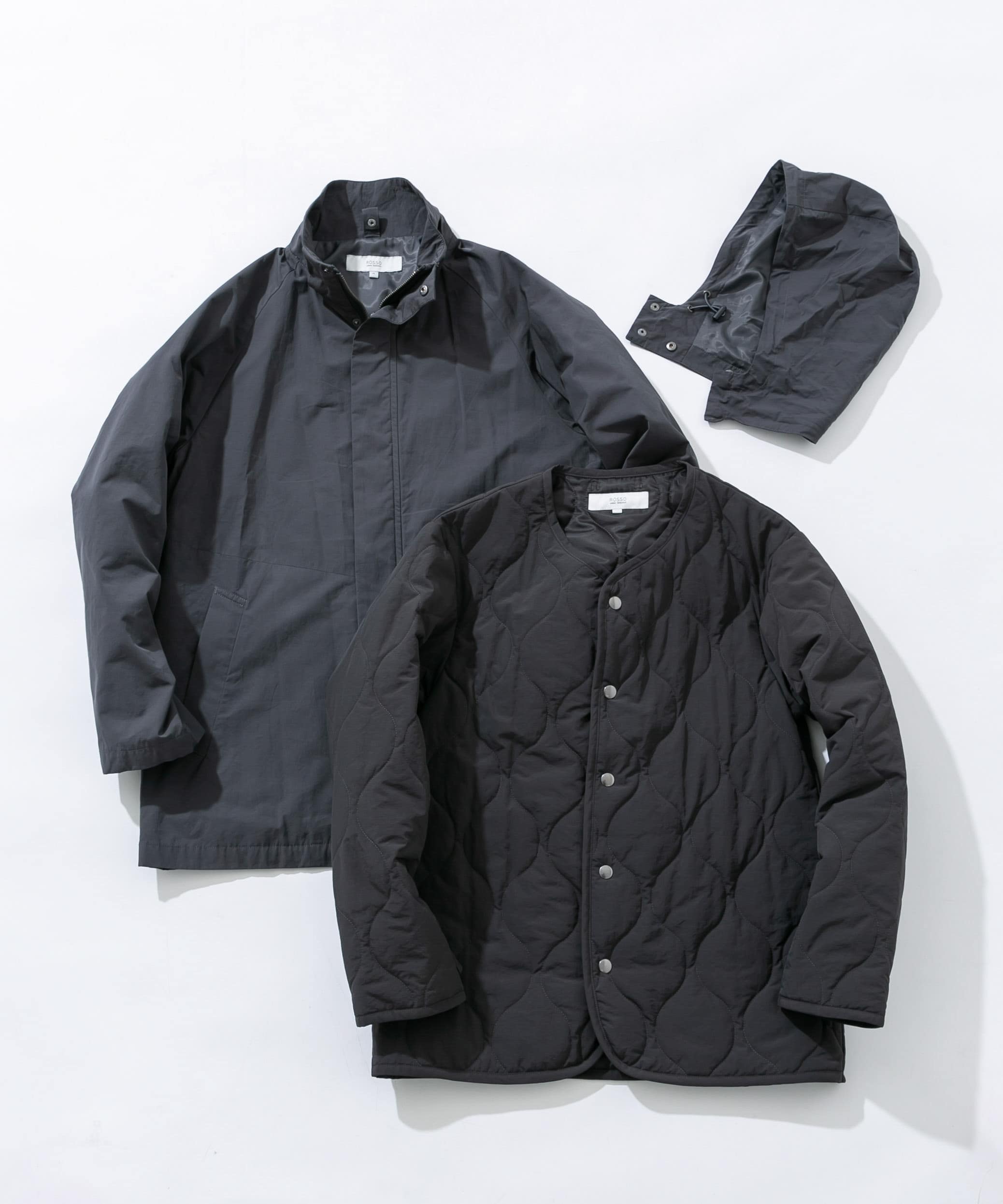 3WAYフーデッドコート ライナーセット(M CHARCOAL): アウター｜URBAN