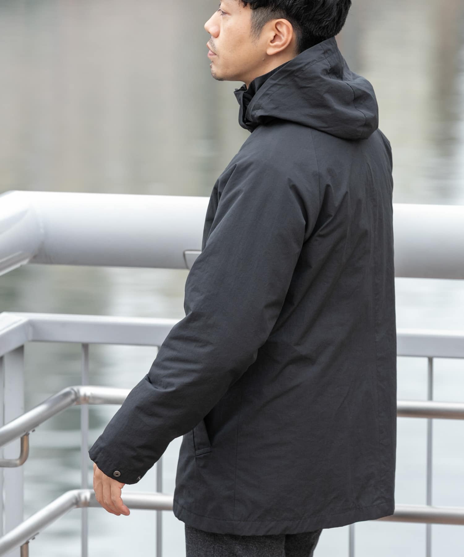 3WAYフーデッドコート ライナーセット(M CHARCOAL): アウター｜URBAN