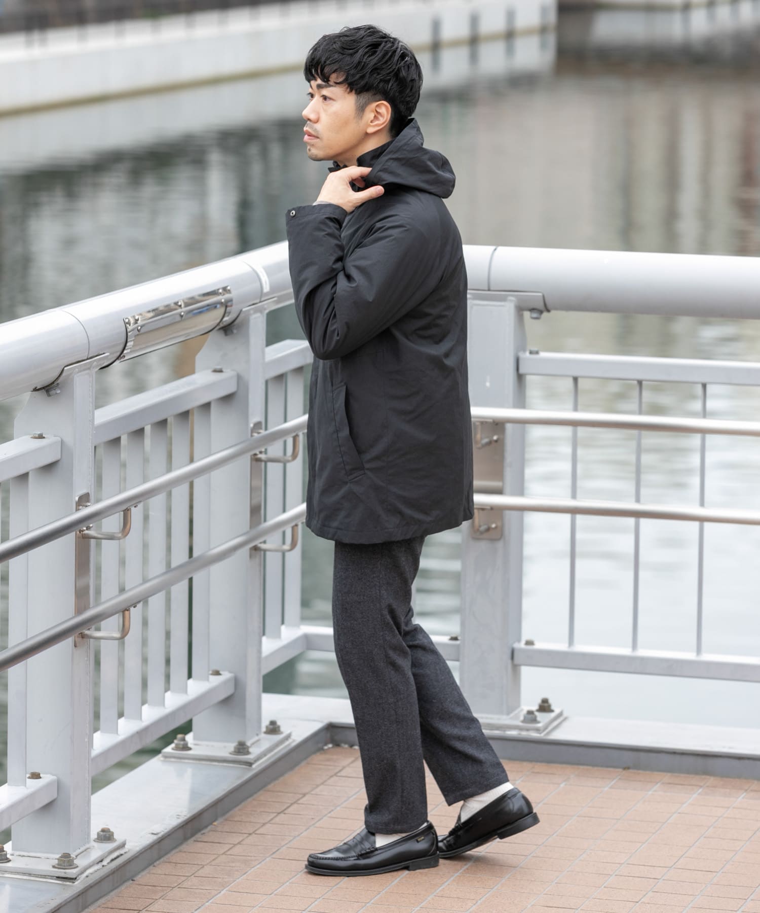 3WAYフーデッドコート ライナーセット(M CHARCOAL): アウター｜URBAN