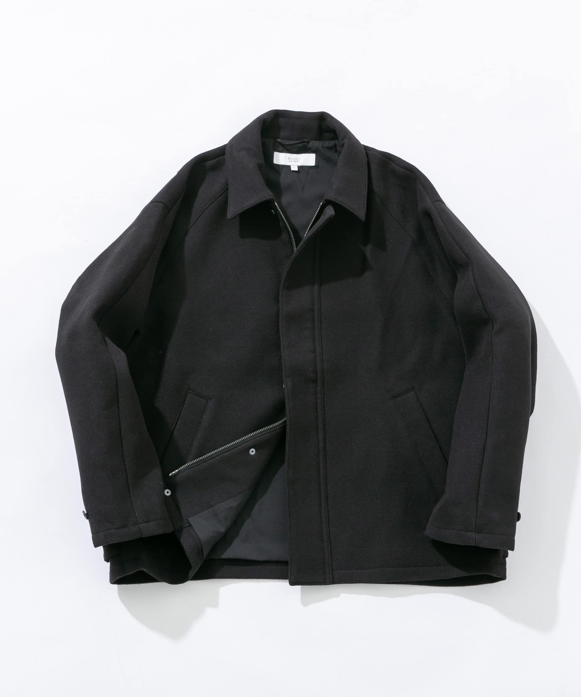 『XLサイズあり』light meltonブルゾン BLACK M
