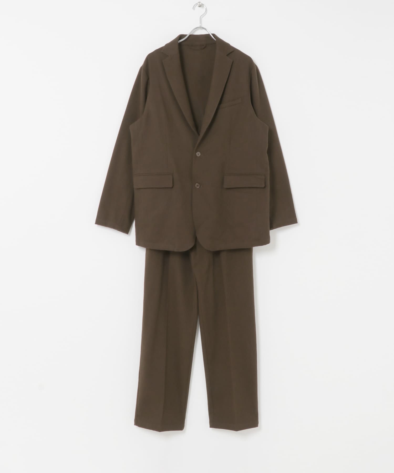 『蓄熱 / XLサイズあり』アーバンリラックスサーモライトネルセットアップ BRN KHAKI S