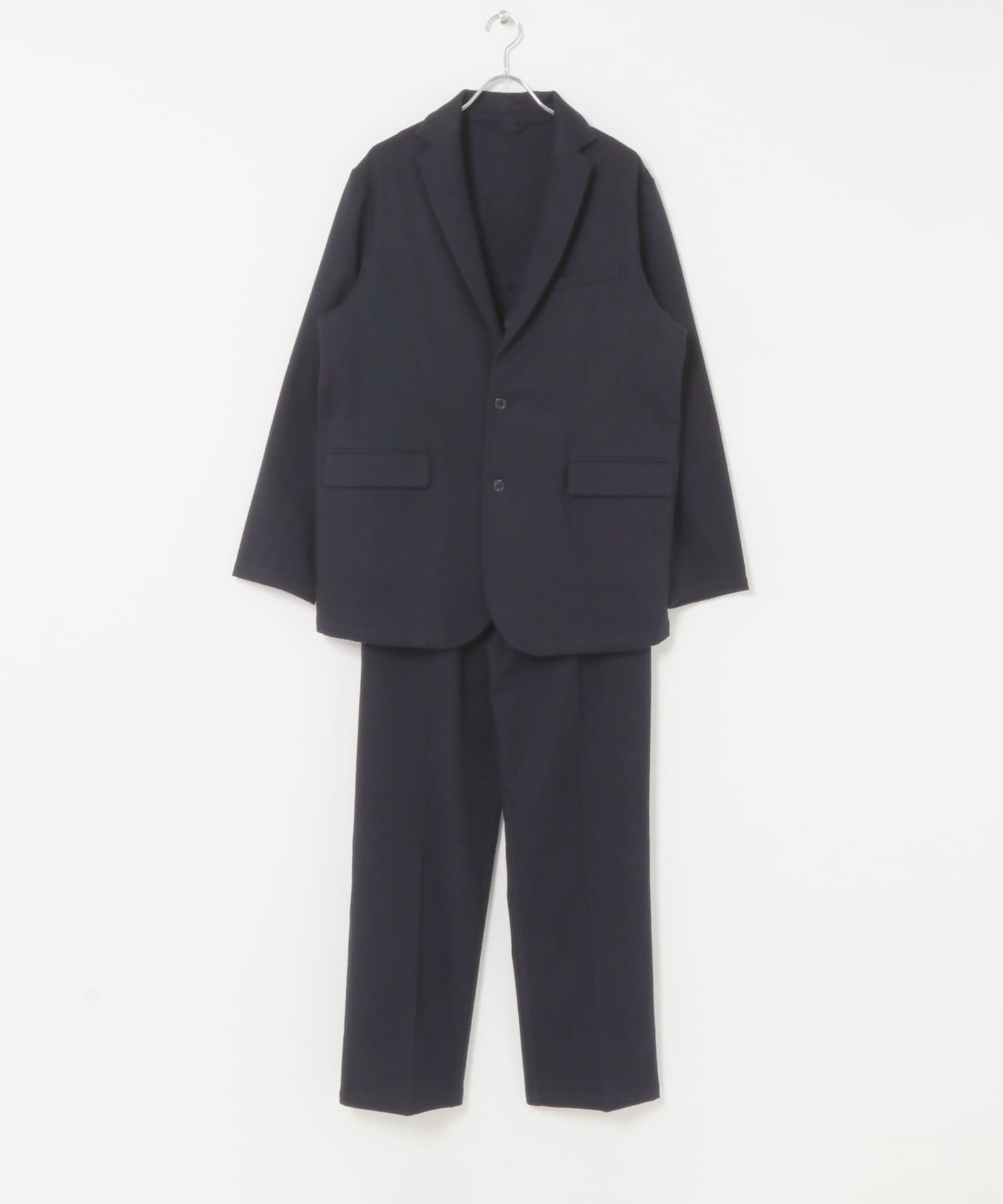 『蓄熱 / XLサイズあり』アーバンリラックスサーモライトネルセットアップ NAVY S