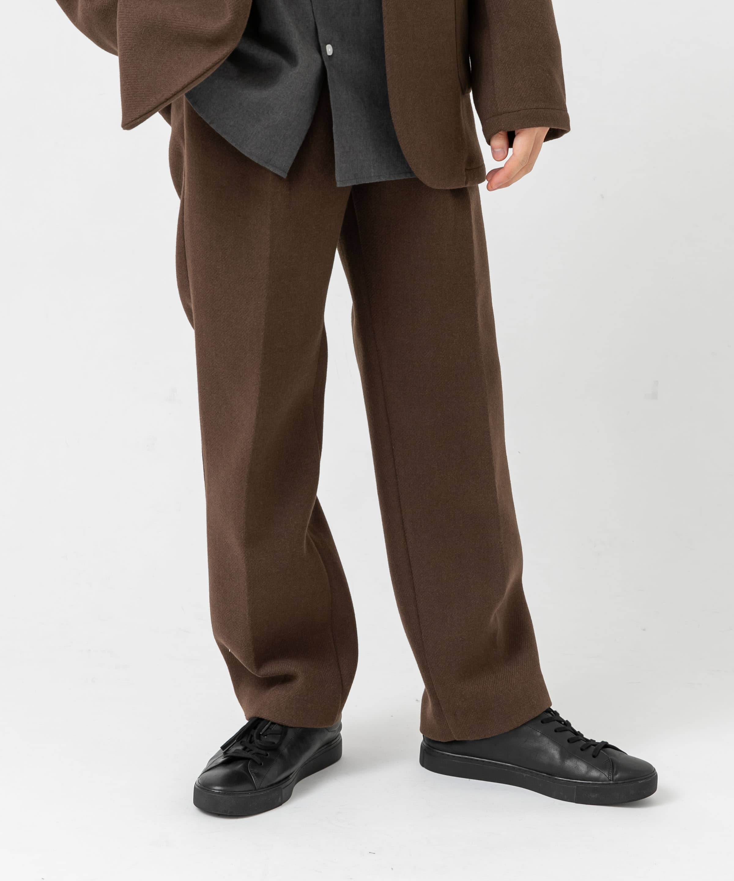 『XLサイズあり』light meltonセットアップ BROWN M