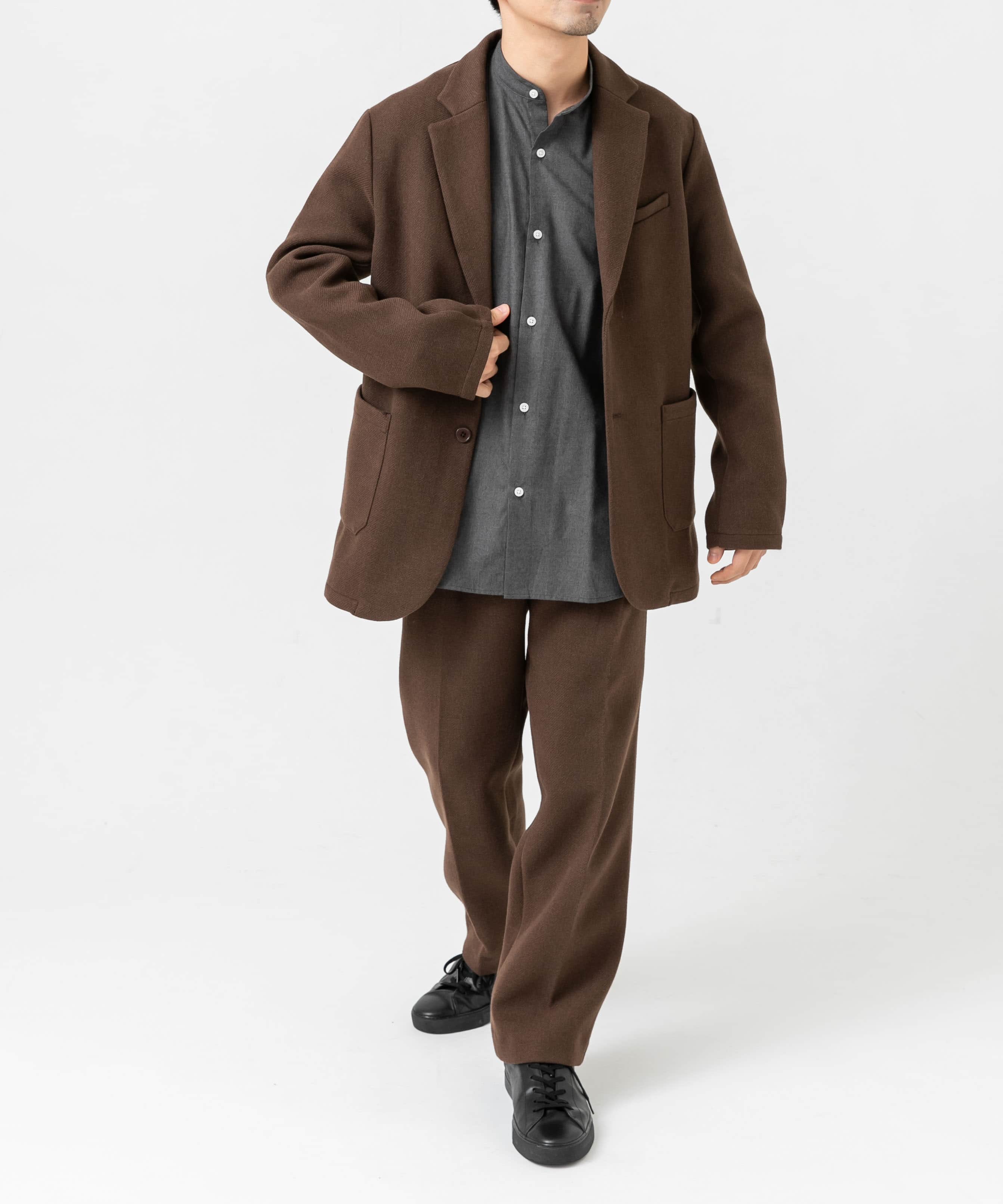 『XLサイズあり』light meltonセットアップ BROWN M