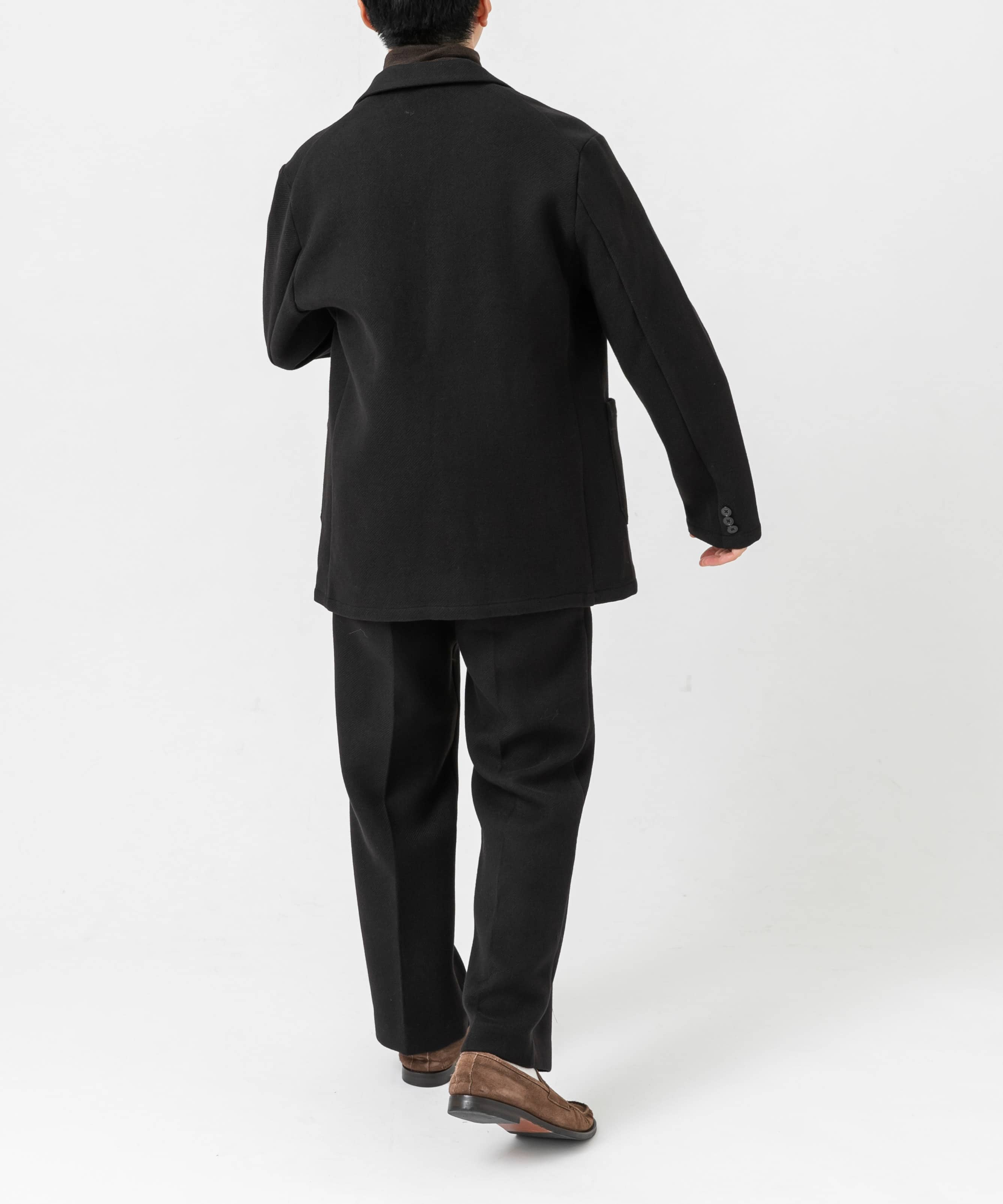 『XLサイズあり』light meltonセットアップ BLACK L