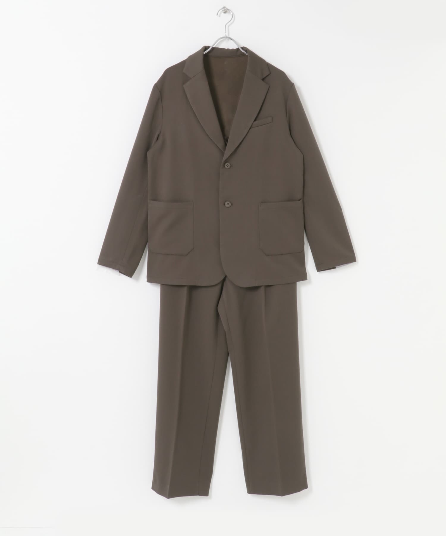 『XLサイズあり』ウォームストレッチセットアップ BROWN S