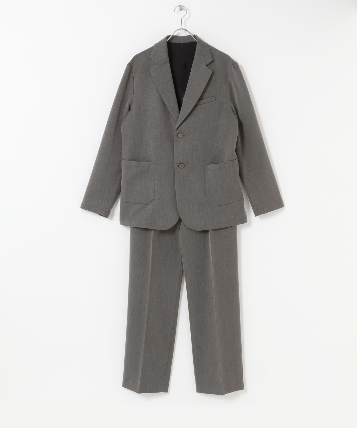 『XLサイズあり』ウォームストレッチセットアップ GRAY S