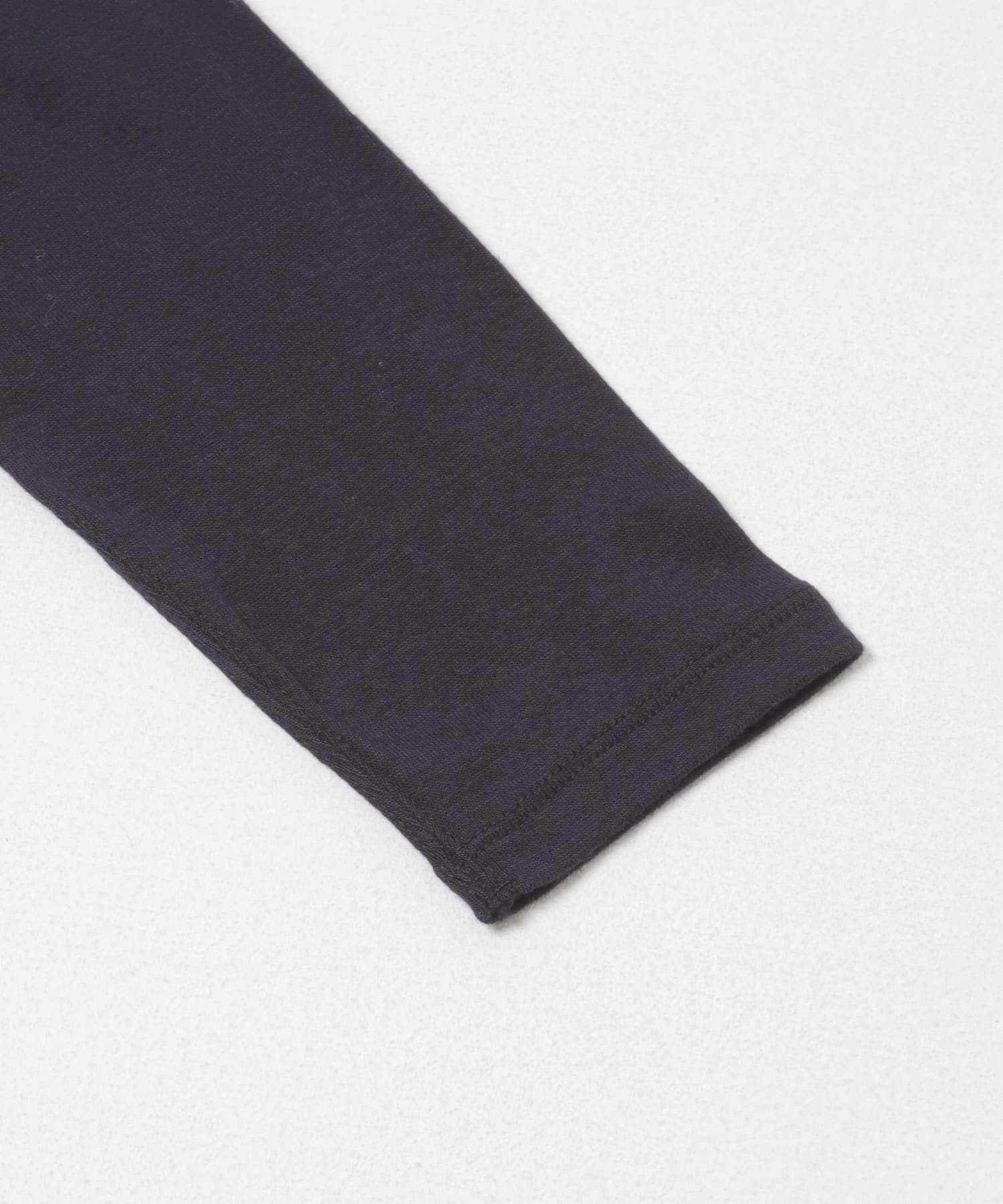コットンカシミヤクルーネックカットソー NAVY Free