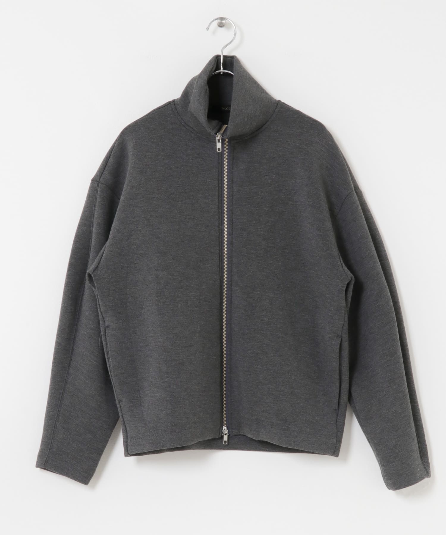 『WEB限定』刺繍スタンドダンボールブルゾン CHARCOAL FREE