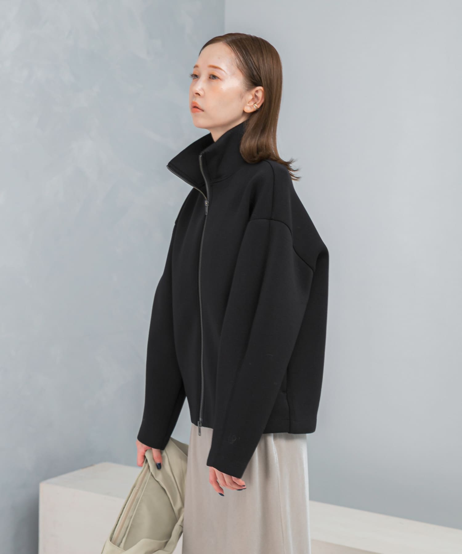 『WEB限定』刺繍スタンドダンボールブルゾン