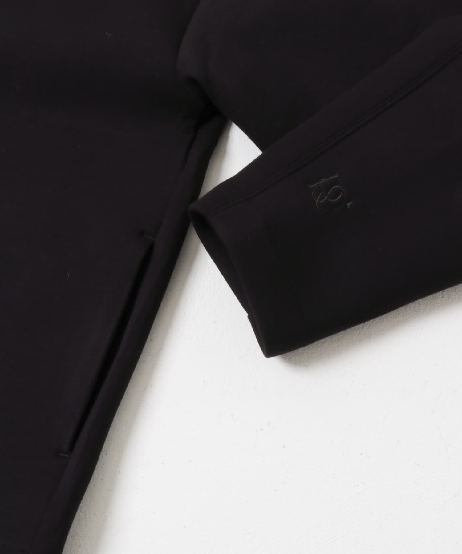 『WEB限定』刺繍スタンドダンボールブルゾン BLACK FREE