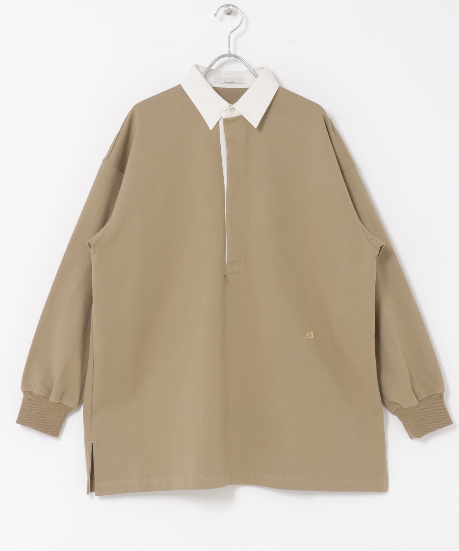 F by ROSSO　ラガーチュニックプルオーバー BEIGE FREE