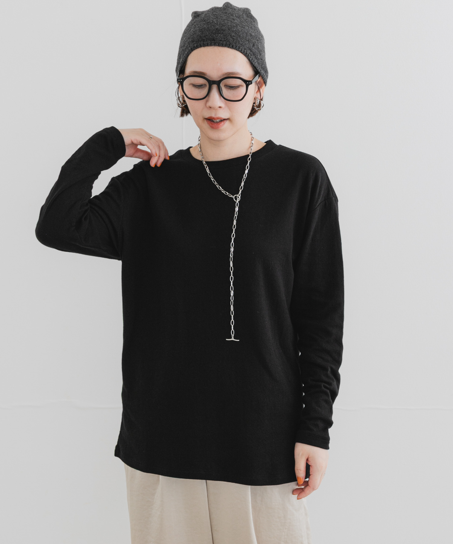 F by ROSSO　ソフトウォームオーバーロンTEE