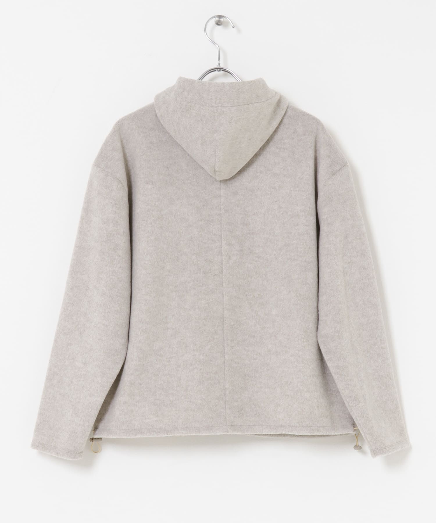 F by ROSSO　シャギーフリースハーフZIPパーカー BEIGE Free