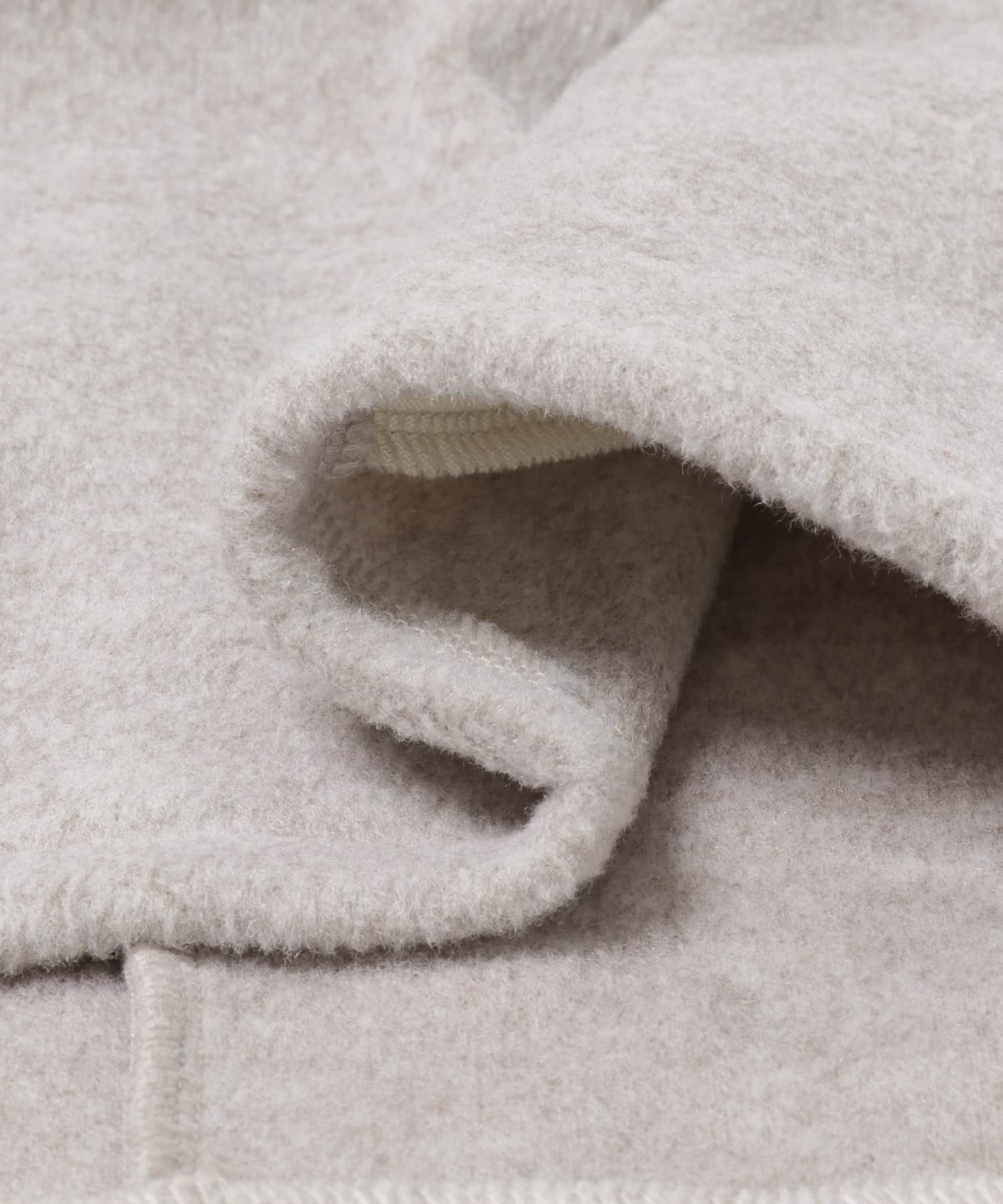 F by ROSSO　シャギーフリースハーフZIPパーカー BEIGE Free