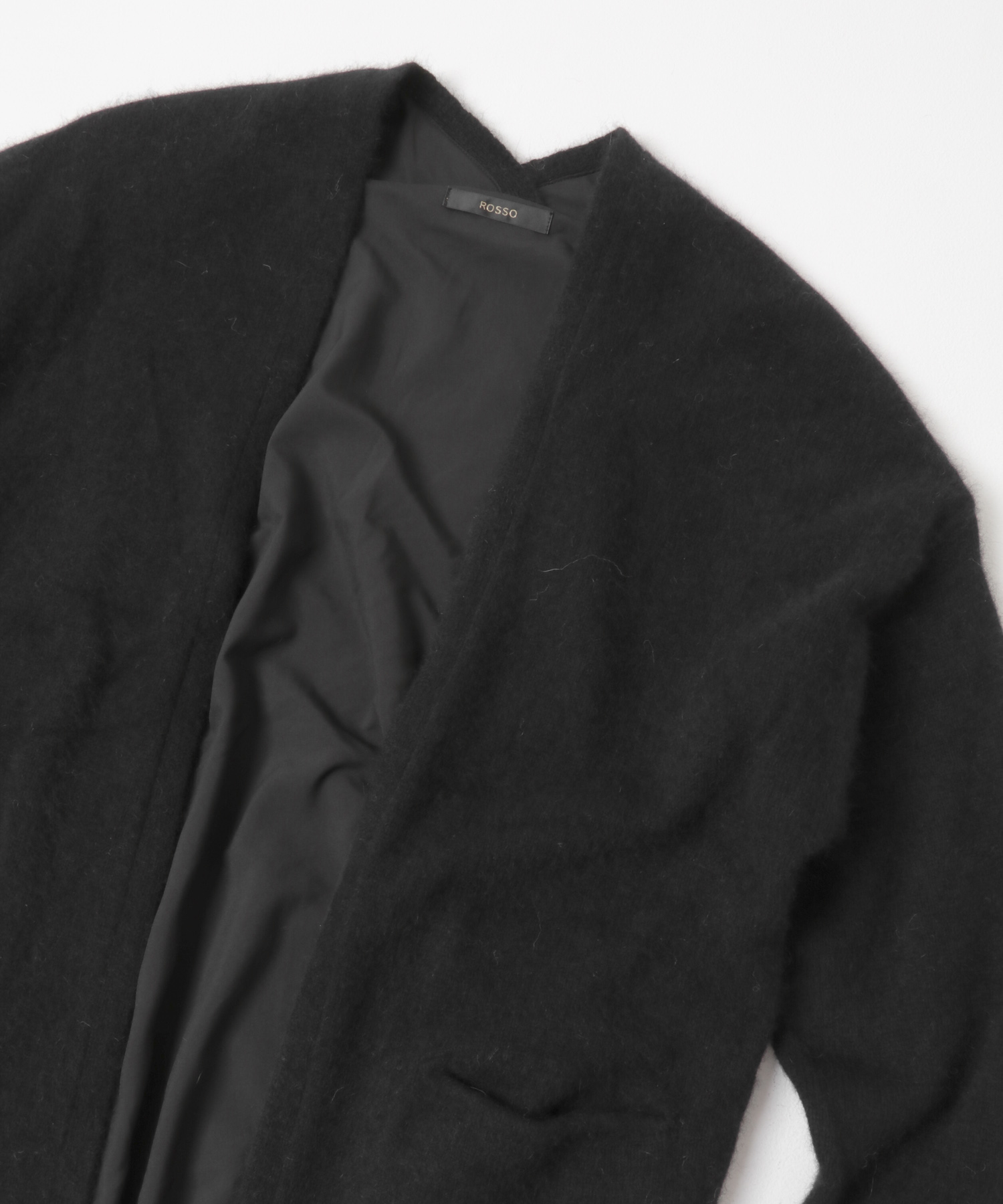ファーニットロングガウン BLACK Free