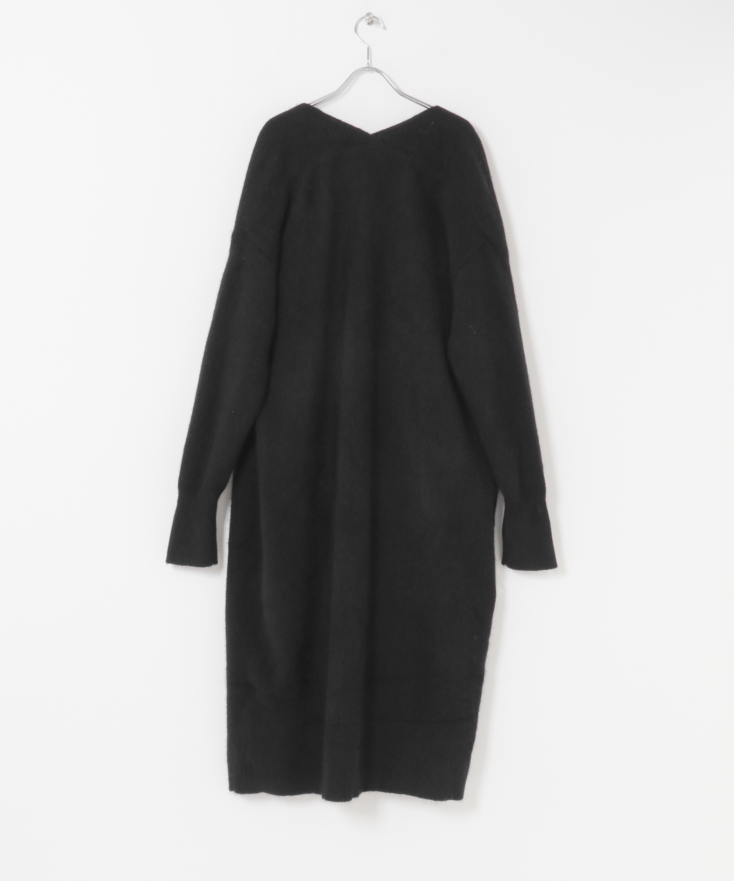 ファーニットロングガウン BLACK Free