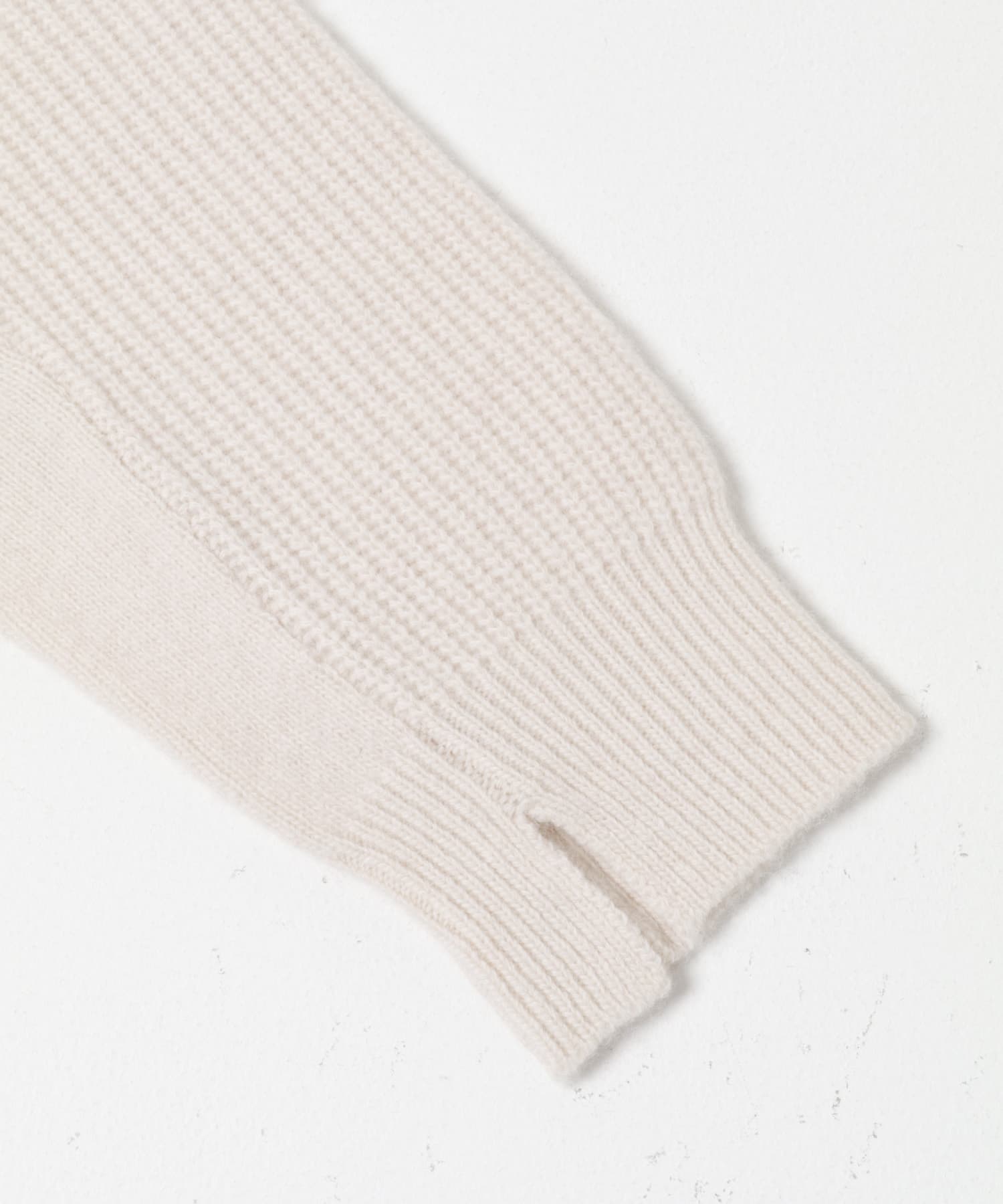 スーパーファインラムズウールショートニット OFF WHITE Free