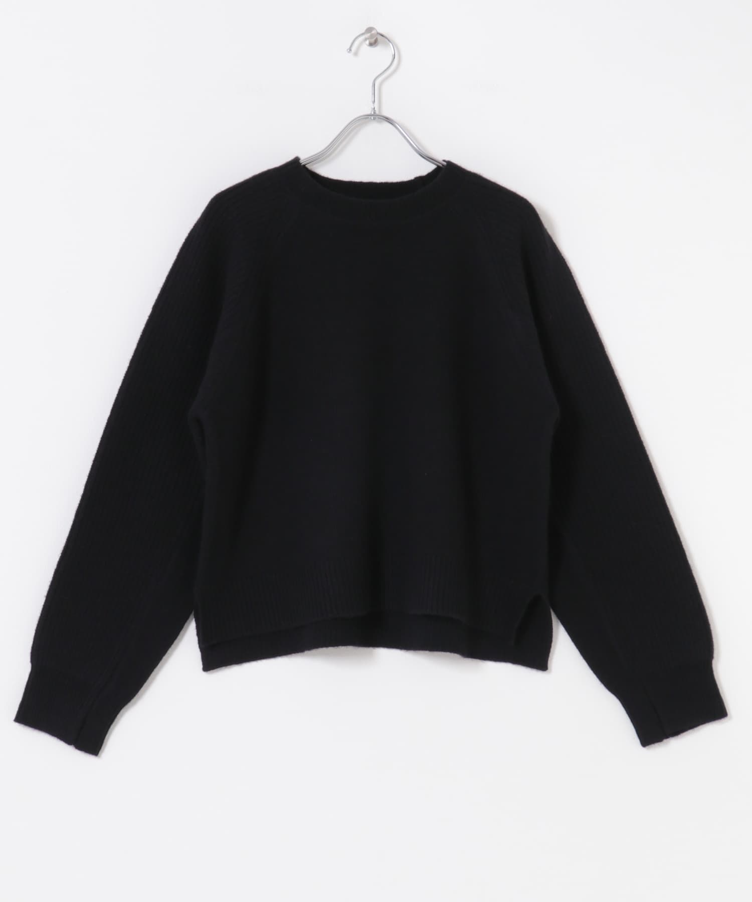 スーパーファインラムズウールショートニット BLACK Free