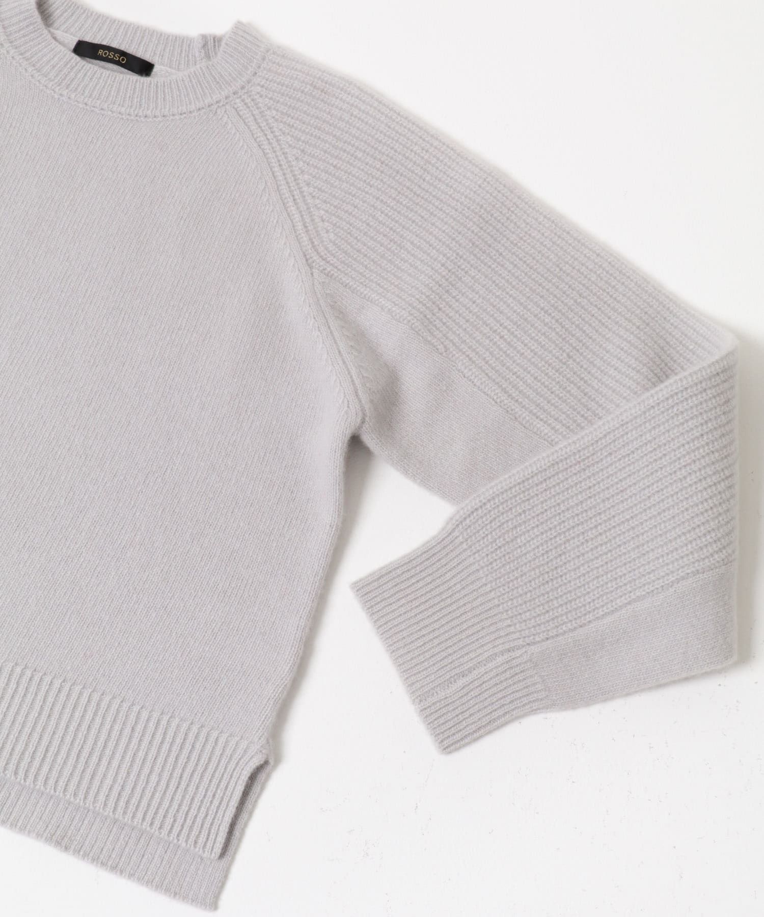 スーパーファインラムズウールショートニット L.GRAY Free