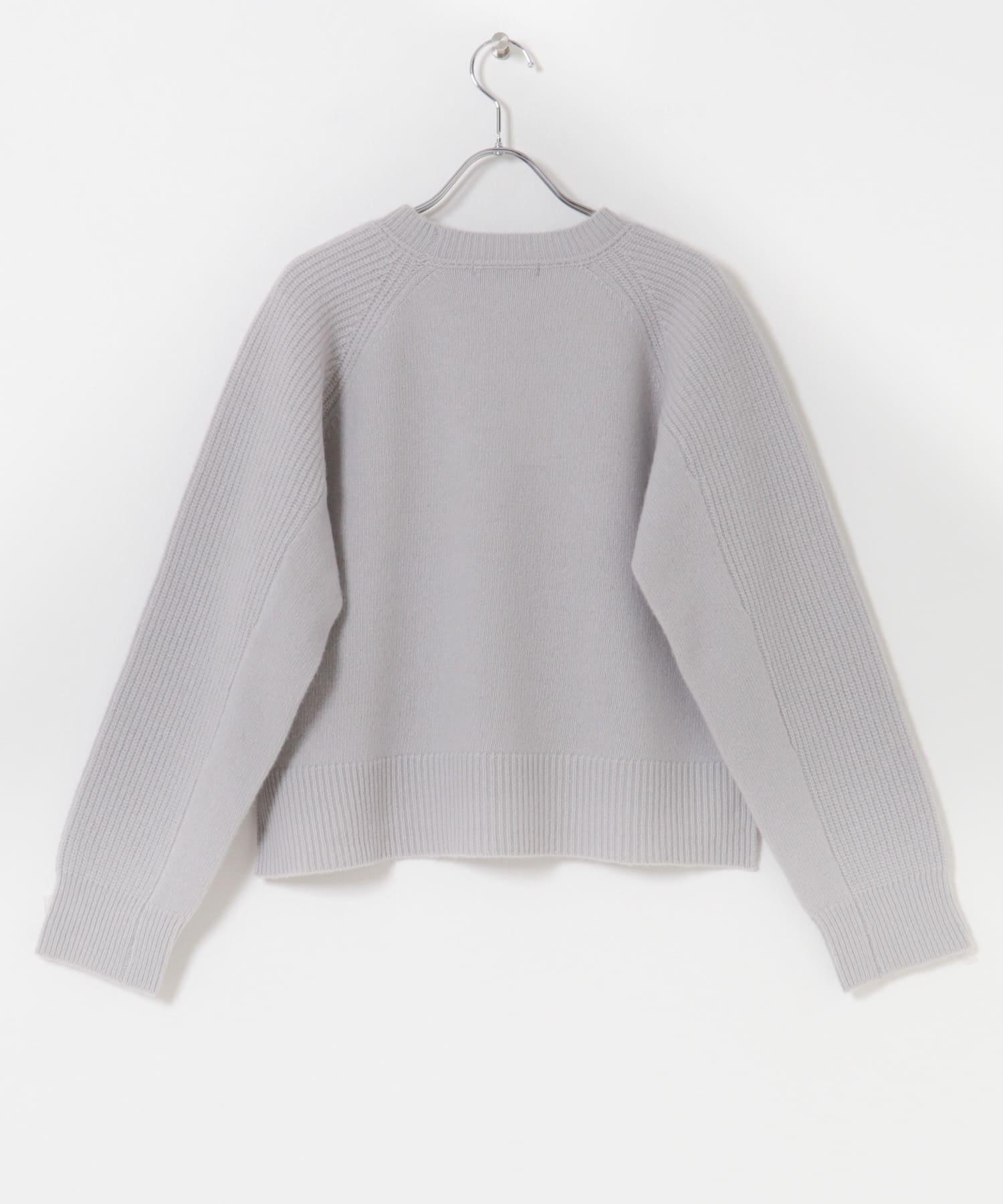 スーパーファインラムズウールショートニット L.GRAY Free