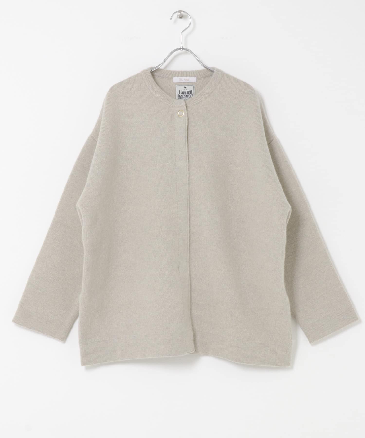 F by ROSSO　ハミルトン接結ニットコート L/GREIGE Free