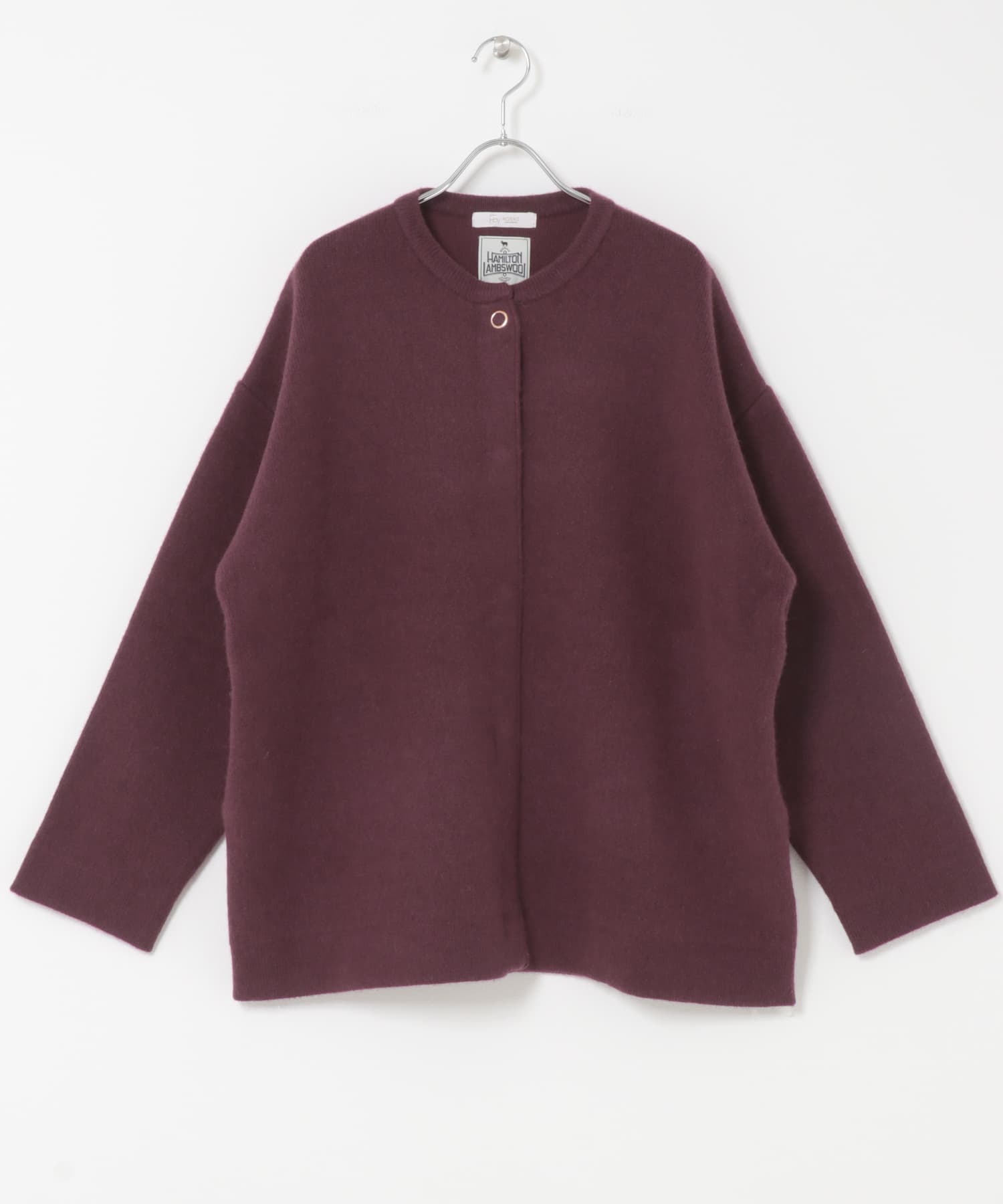 F by ROSSO　ハミルトン接結ニットコート D/CHERRY Free