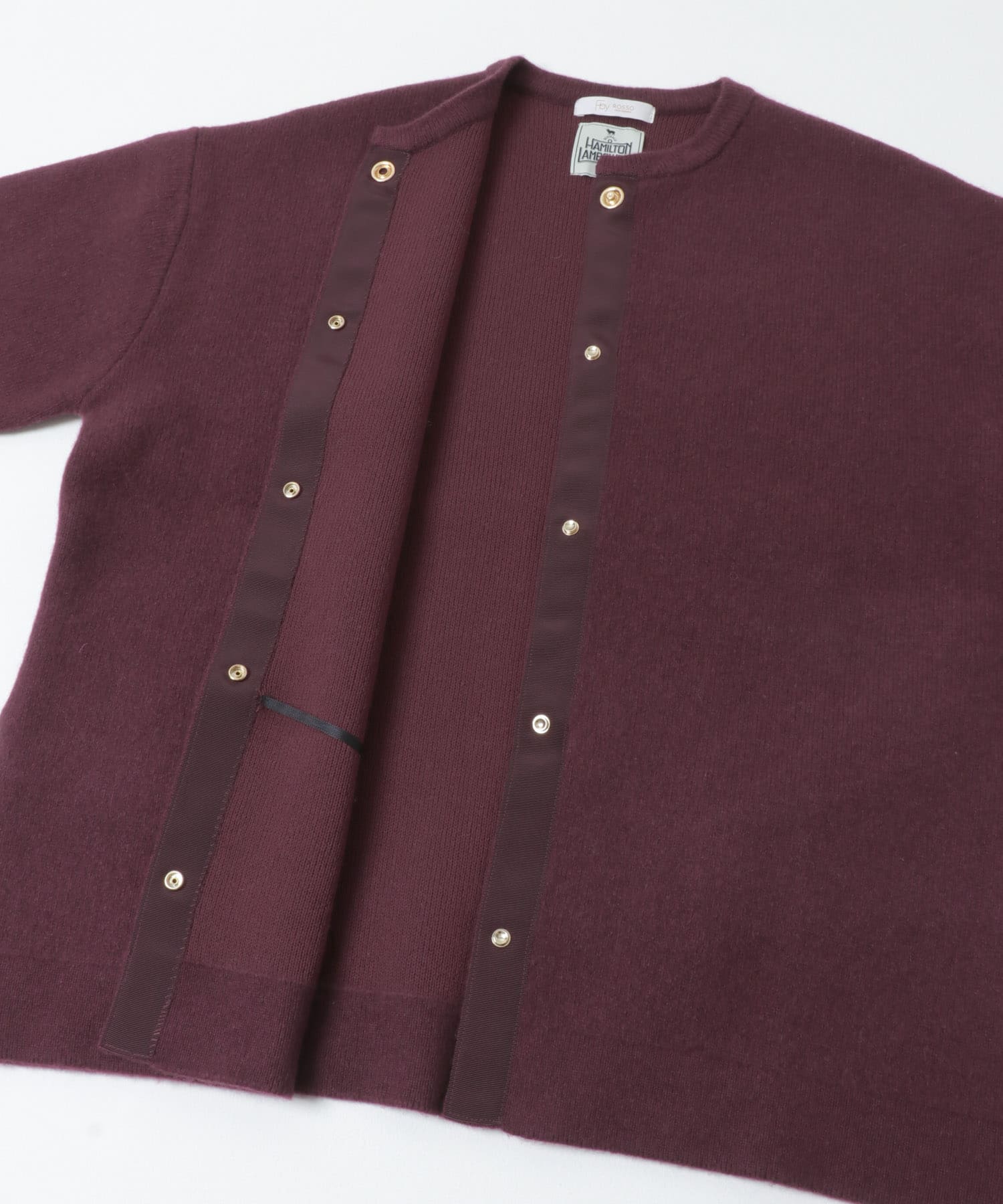 F by ROSSO　ハミルトン接結ニットコート D/CHERRY Free