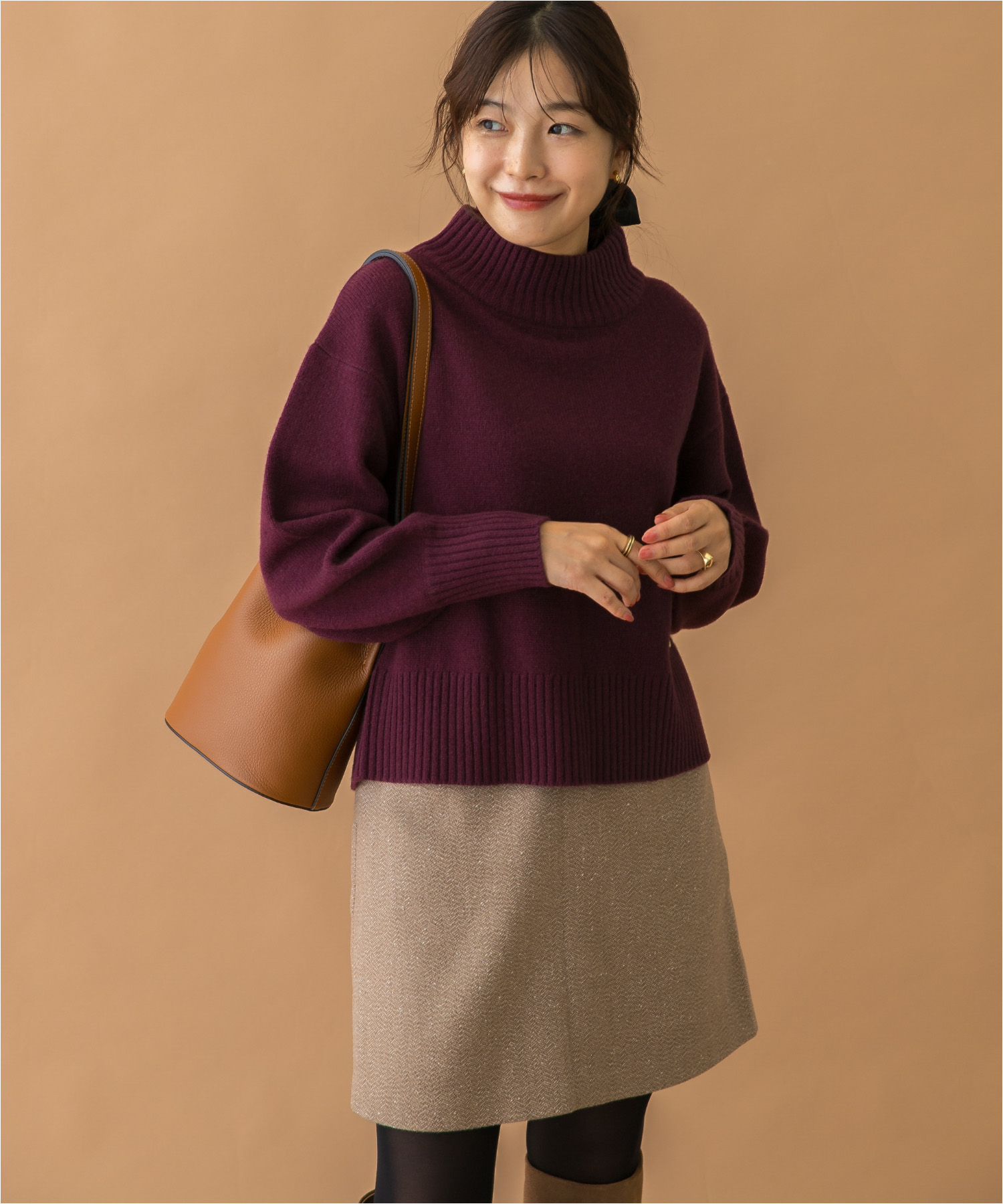 F by ROSSO　ハミルトンハイネックニット