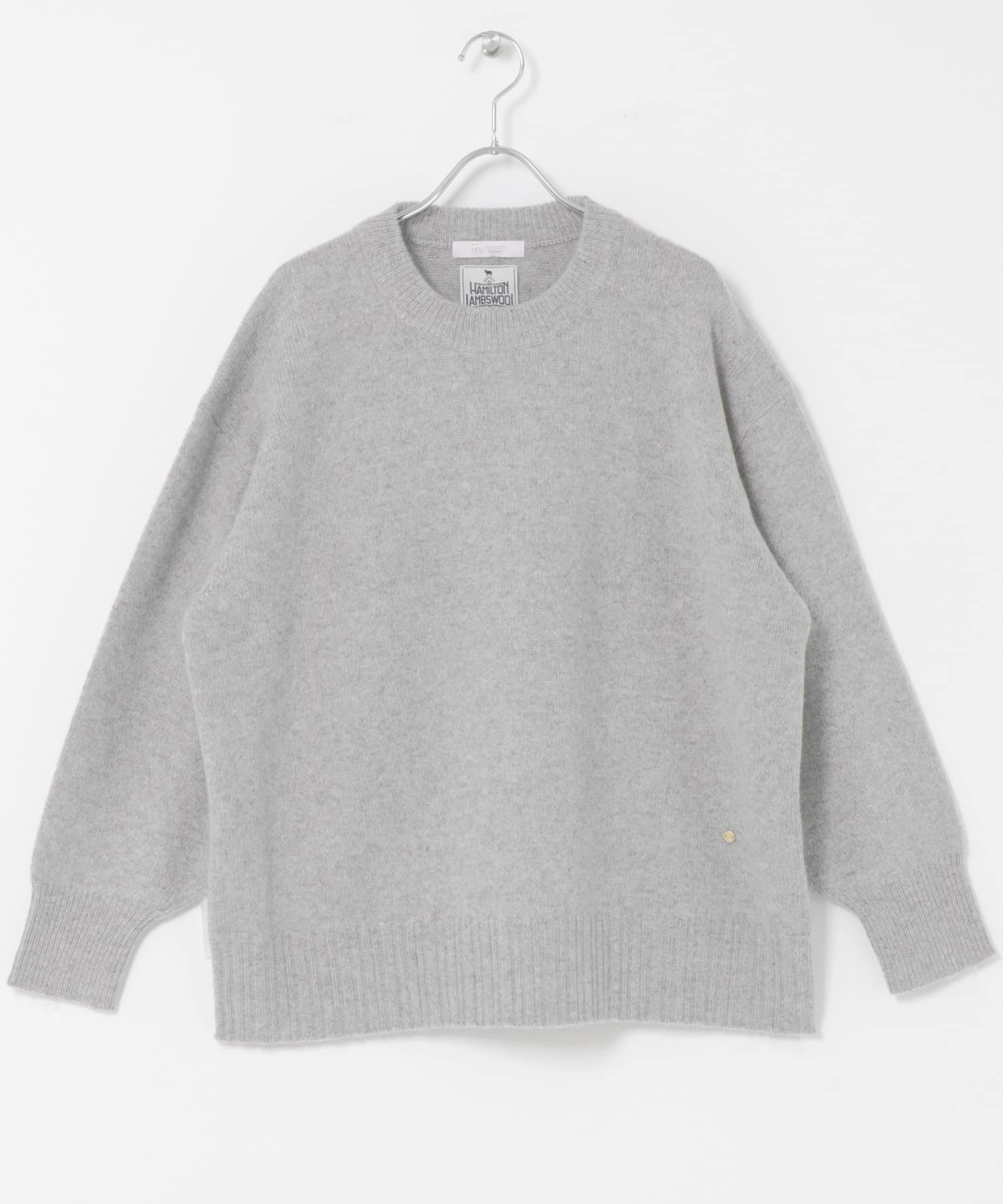 F by ROSSO　ハミルトンクルーネックニット GRAY FREE