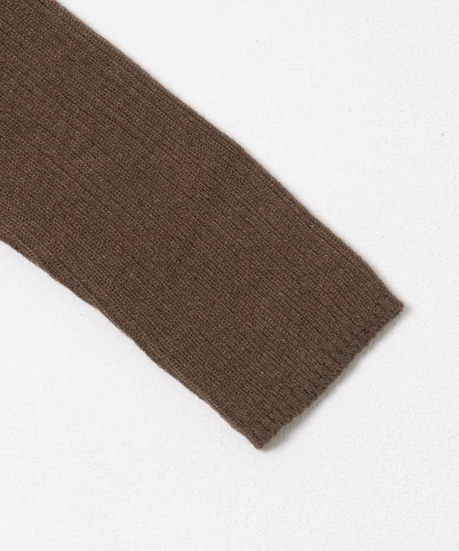 F by ROSSO　ウォッシャブルシアーリブタートルニット BROWN Free