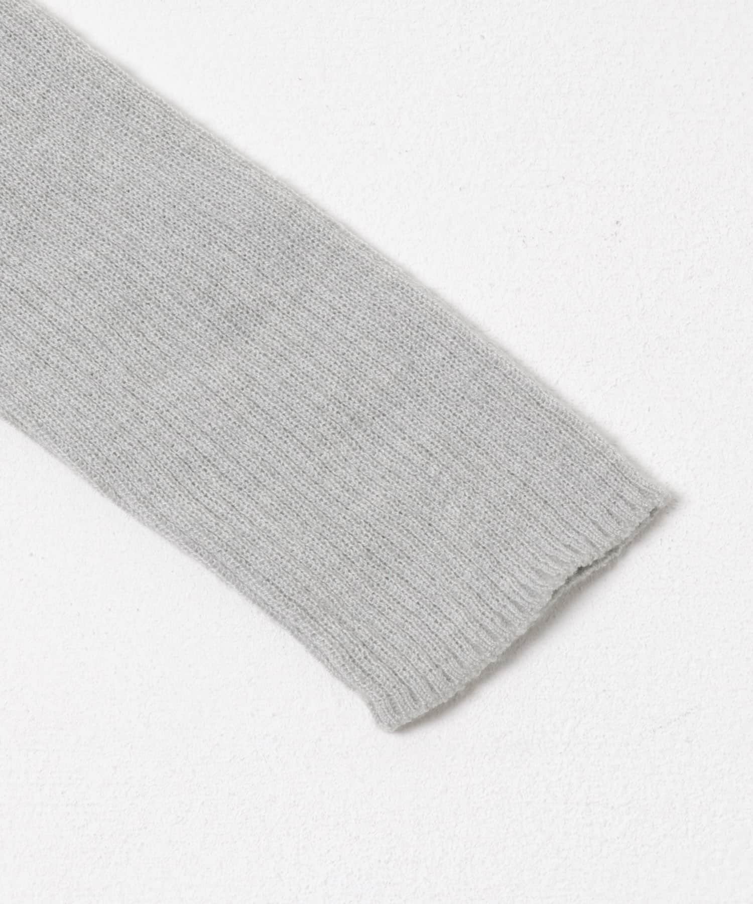 F by ROSSO　ウォッシャブルシアーリブタートルニット L/GRAY Free