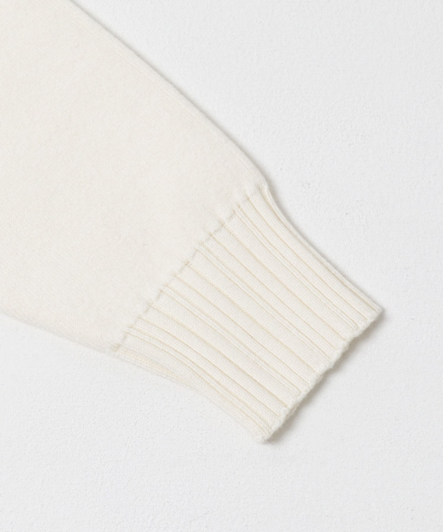 F by ROSSO　コットンカシミヤ衿パールニット OFF WHITE Free